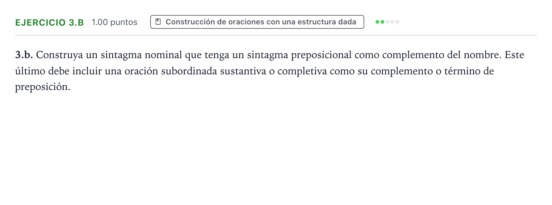 Enunciado: Ejercicio 3.b · Lengua Castellana y Literatura II PAU Aragón Ordinaria 2026