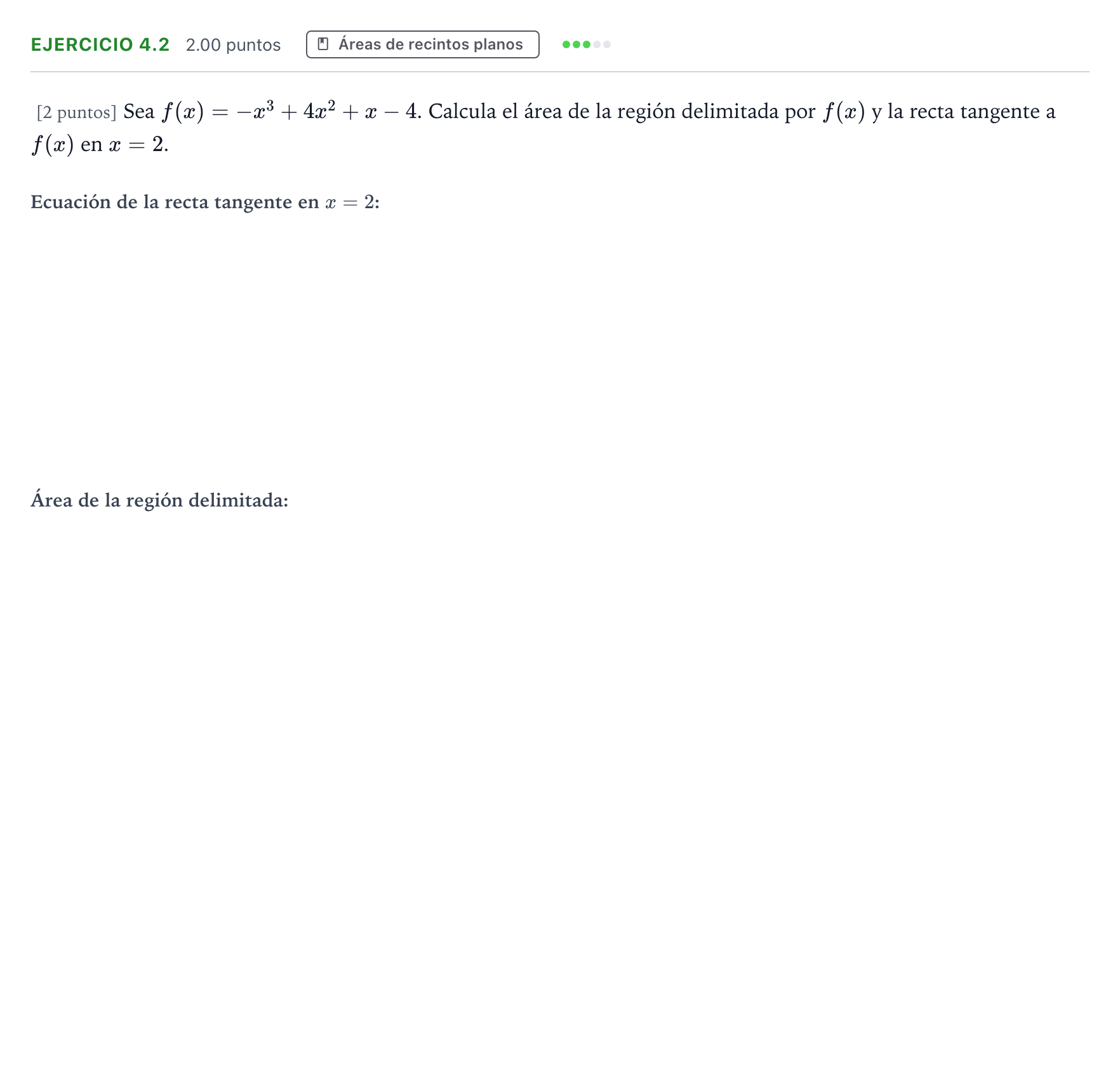 Enunciado: Ejercicio 4.2 · Matemáticas II PAU Aragón Extraordinaria 2026