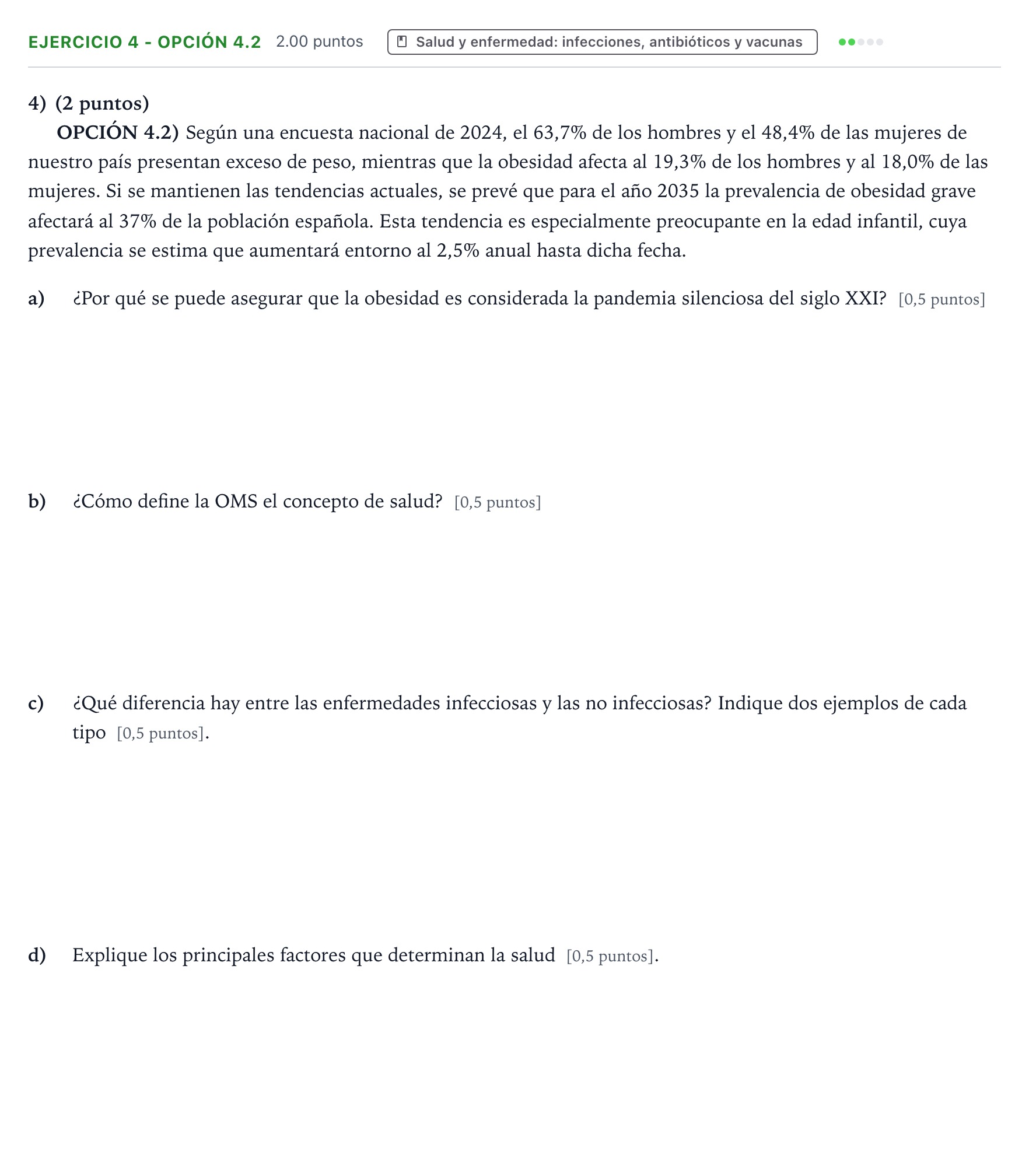 Enunciado: Ejercicio 4 - Opción 4.2 · Ciencias Generales PAU Aragón Ordinaria 2026