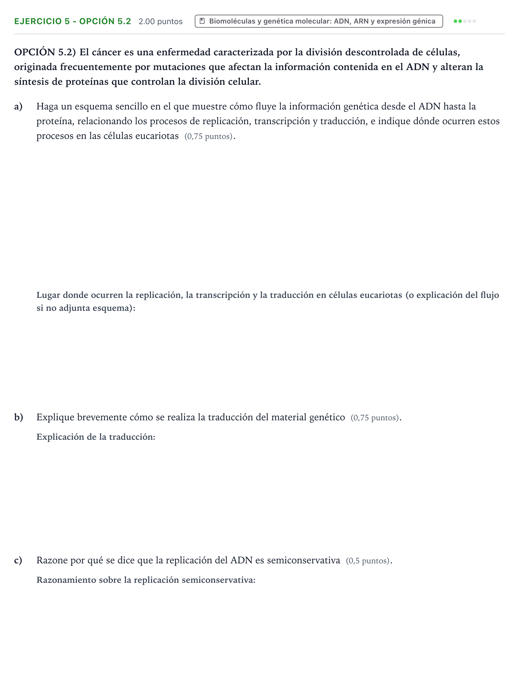 Enunciado: Ejercicio 5 - Opción 5.2 · Ciencias Generales PAU Aragón Ordinaria 2026