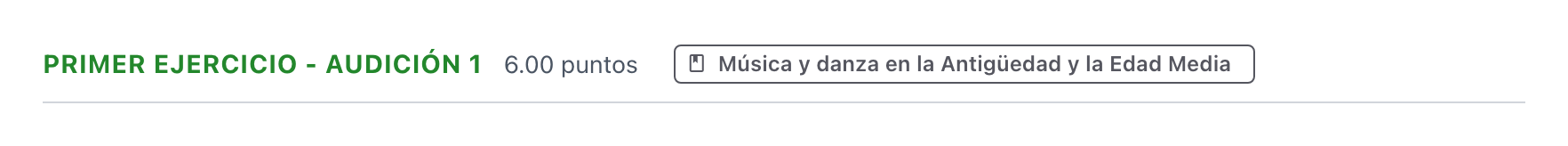Enunciado: Ejercicio Primer ejercicio - Audición 1 · Historia de la Música y de la Danza PAU Aragón Ordinaria 2026