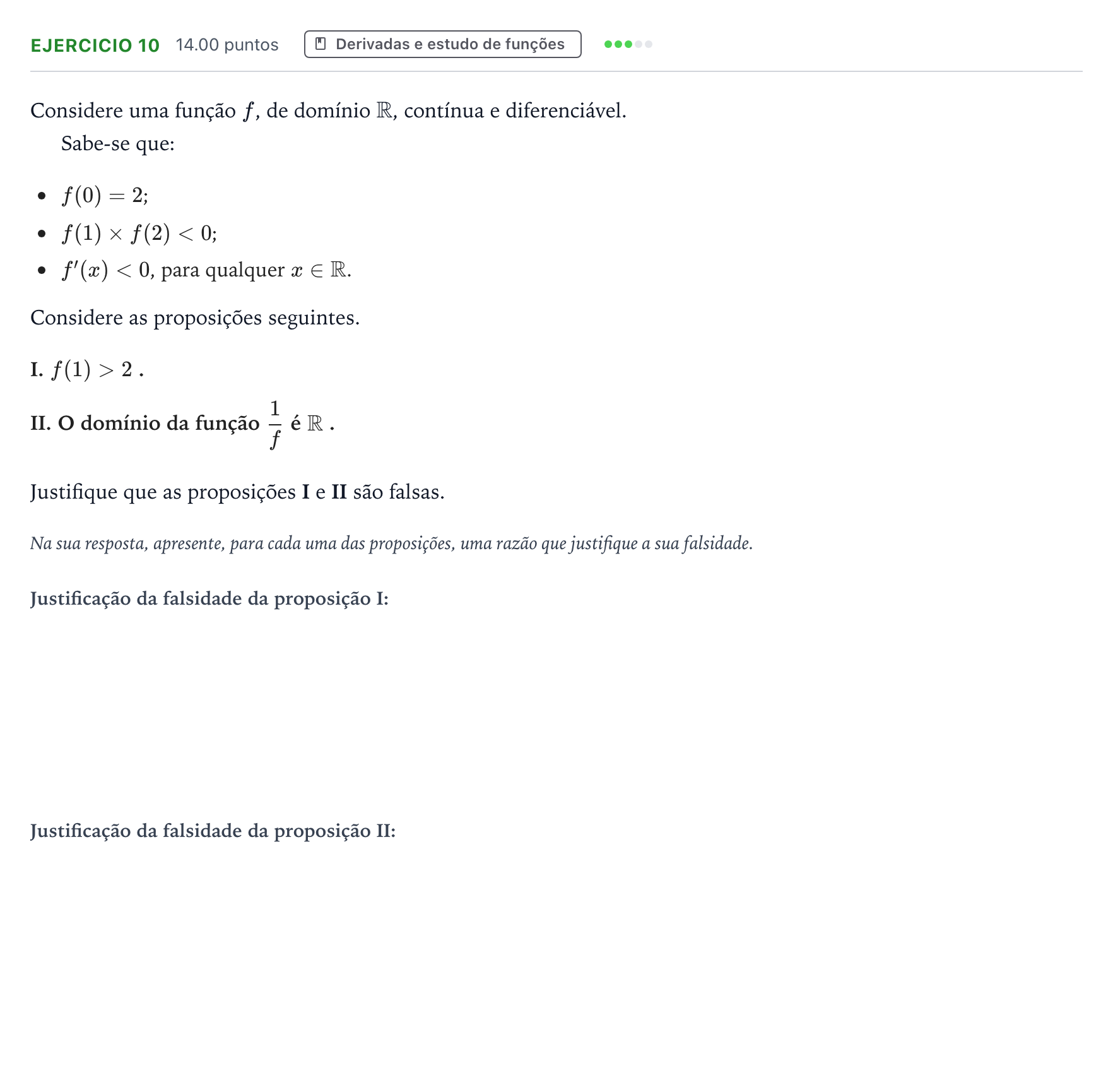 Enunciado: Exercício 10 · Exame Nacional Matemática A 2.ª fase 2026