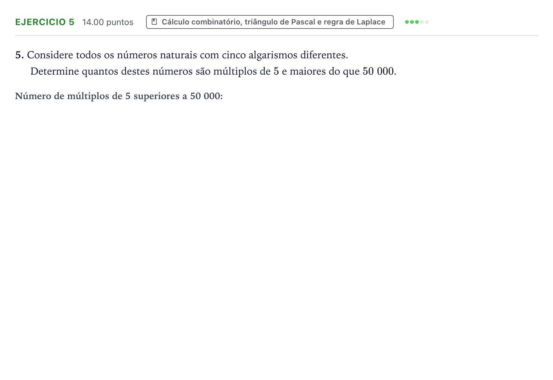 Enunciado: Exercício 5 · Exame Nacional Matemática A 2.ª fase 2026