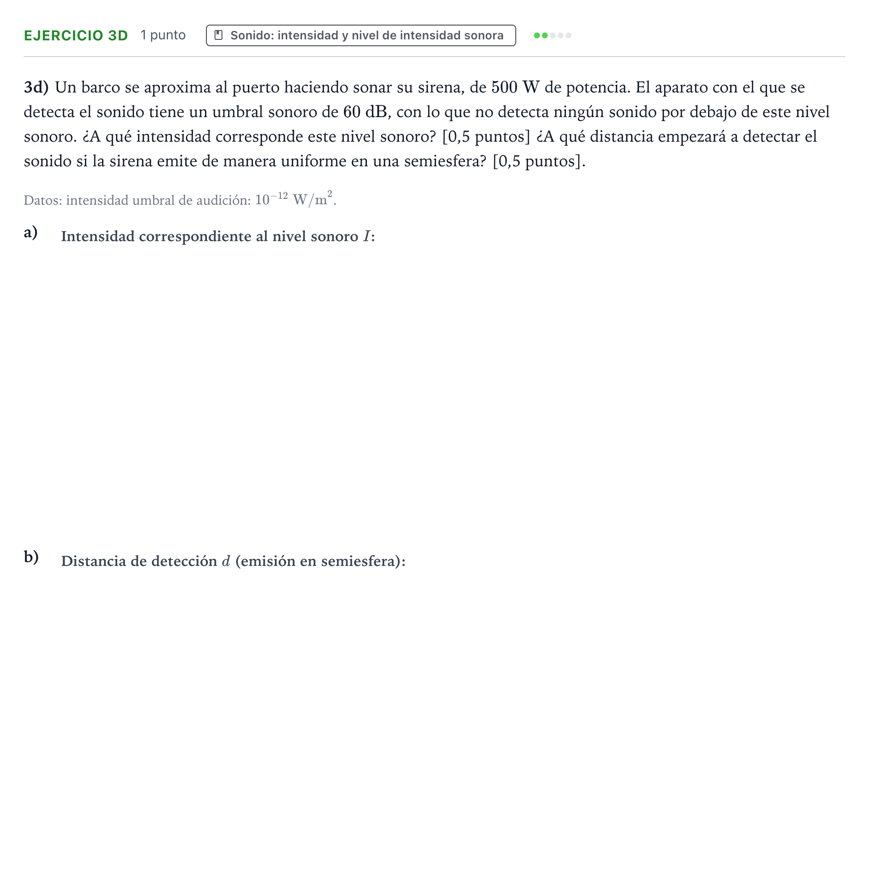 Enunciado: Ejercicio 3d · Física PAU Aragón Extraordinaria 2025