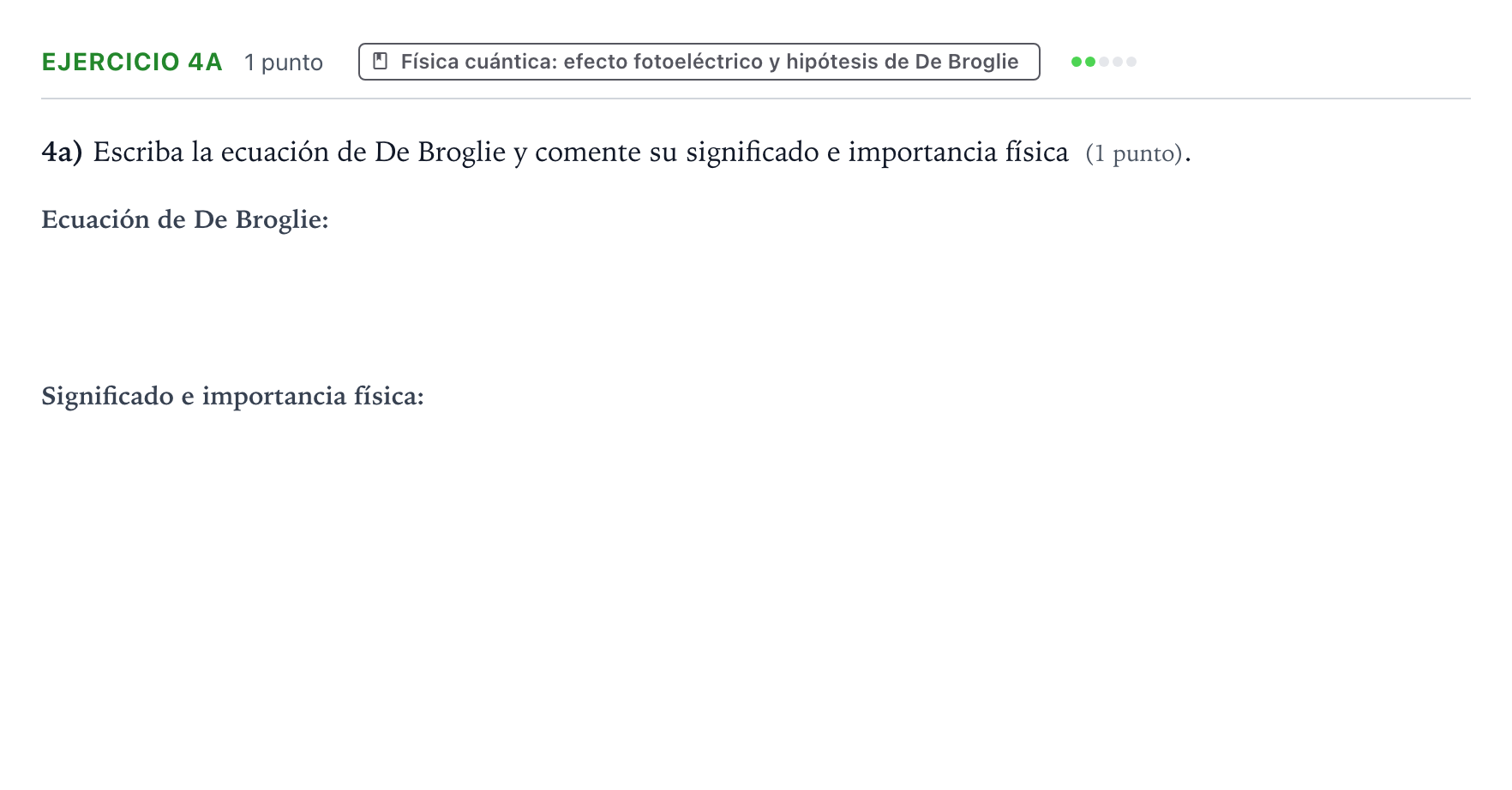 Enunciado: Ejercicio 4a · Física PAU Aragón Extraordinaria 2025