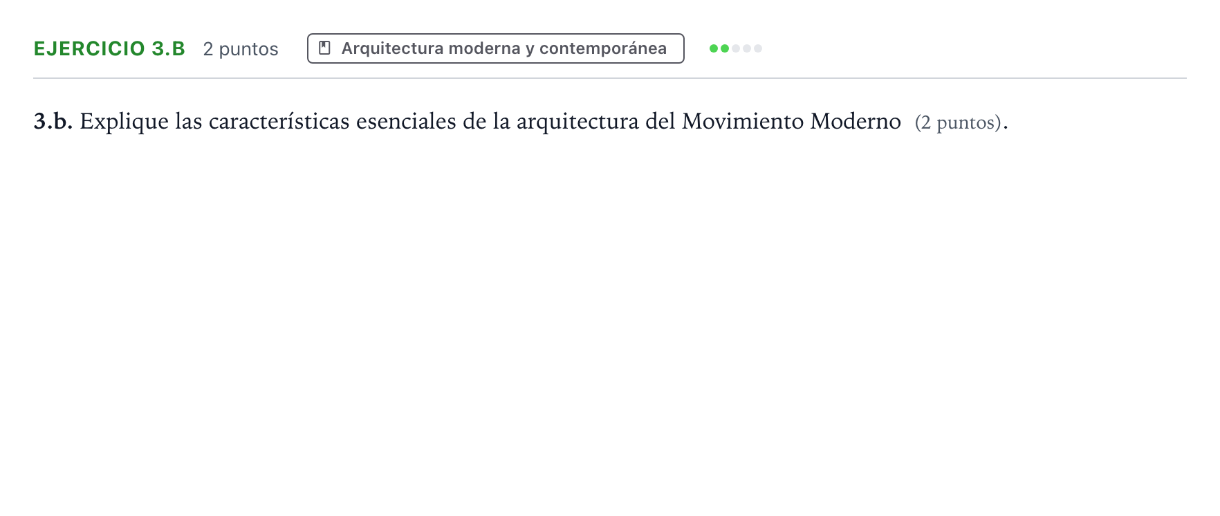 Enunciado: Ejercicio 3.b · Fundamentos Artísticos PAU Aragón Ordinaria 2025