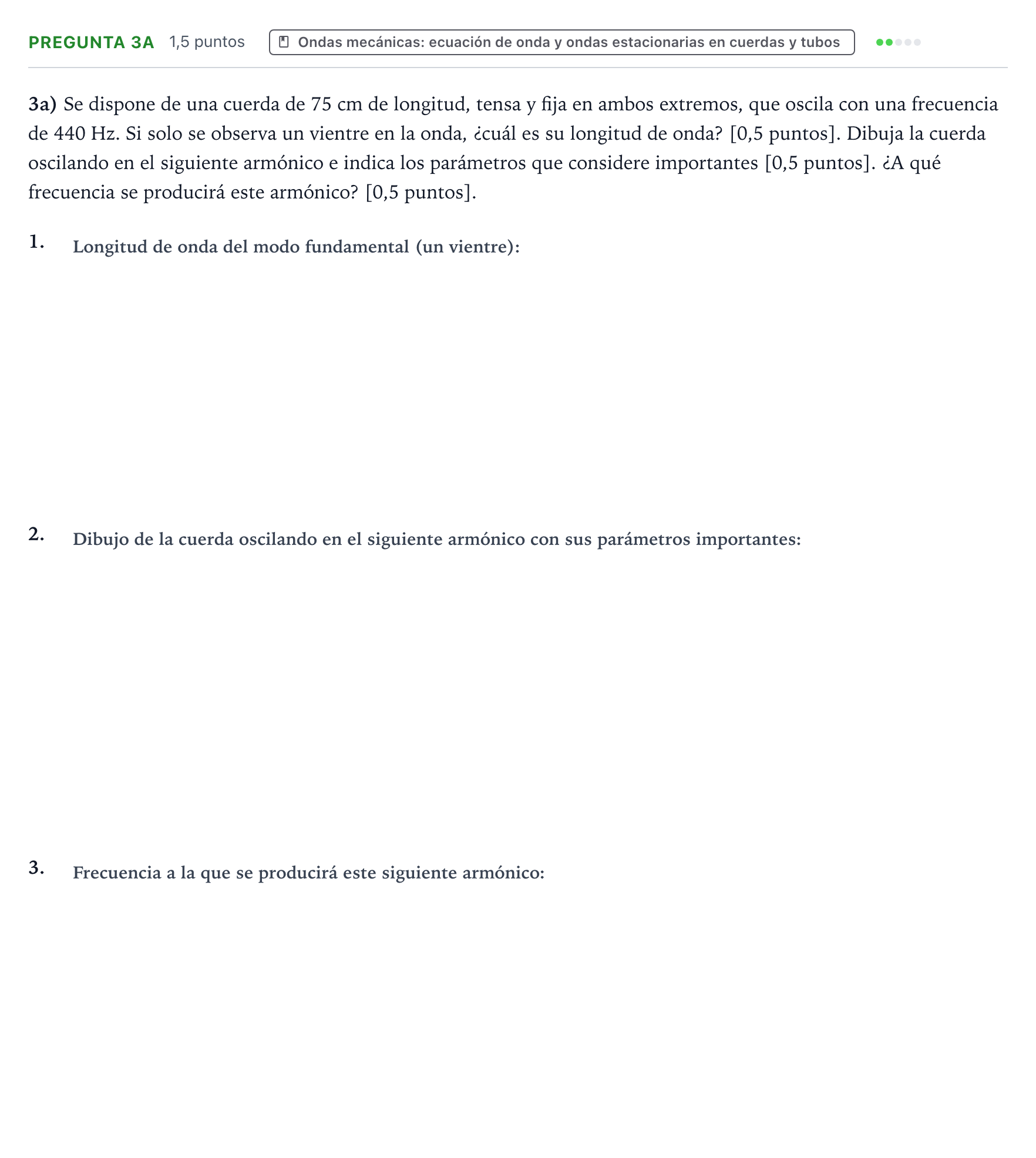 Enunciado: Pregunta 3a · Física PAU Aragón Ordinaria 2025