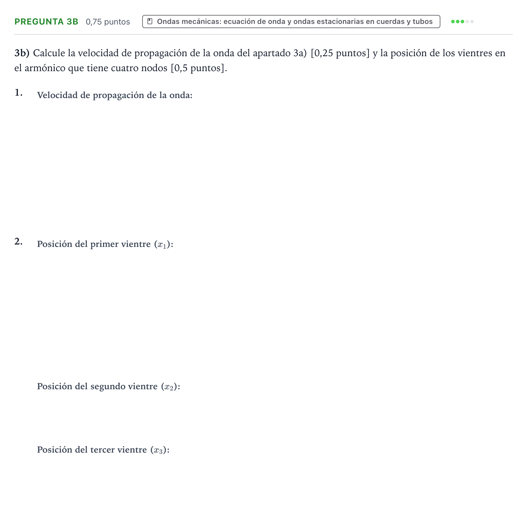 Enunciado: Pregunta 3b · Física PAU Aragón Ordinaria 2025