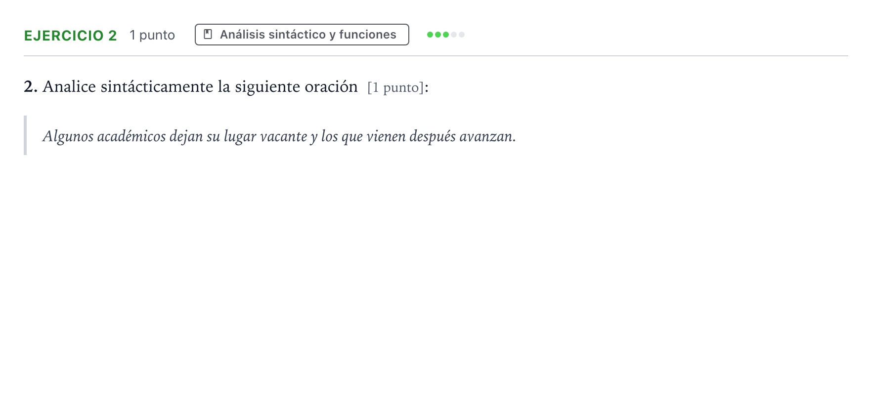 Enunciado: Problema 2 · Lengua Castellana y Literatura II PAU Aragón Extraordinaria 2025