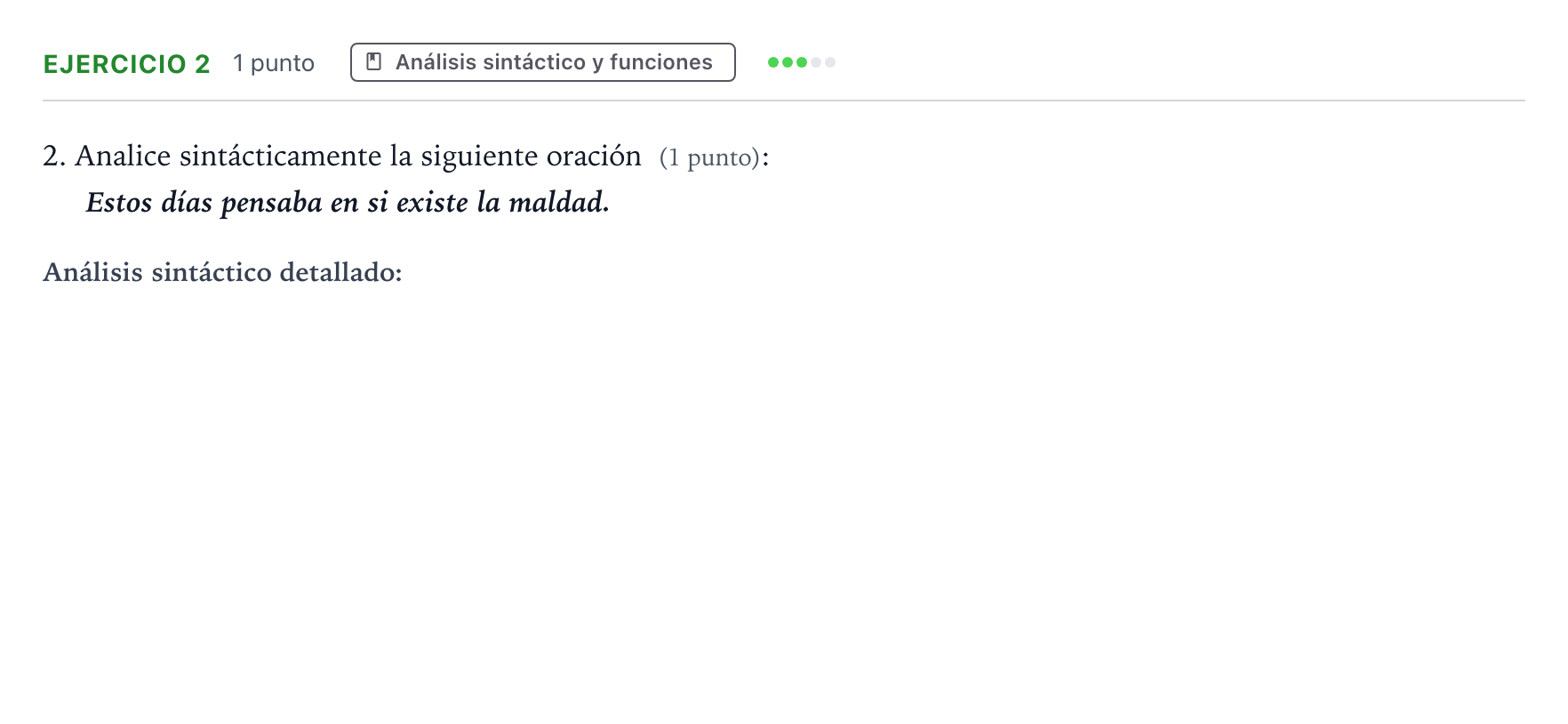 Enunciado: Problema 2 · Lengua Castellana y Literatura II PAU Aragón Ordinaria 2025
