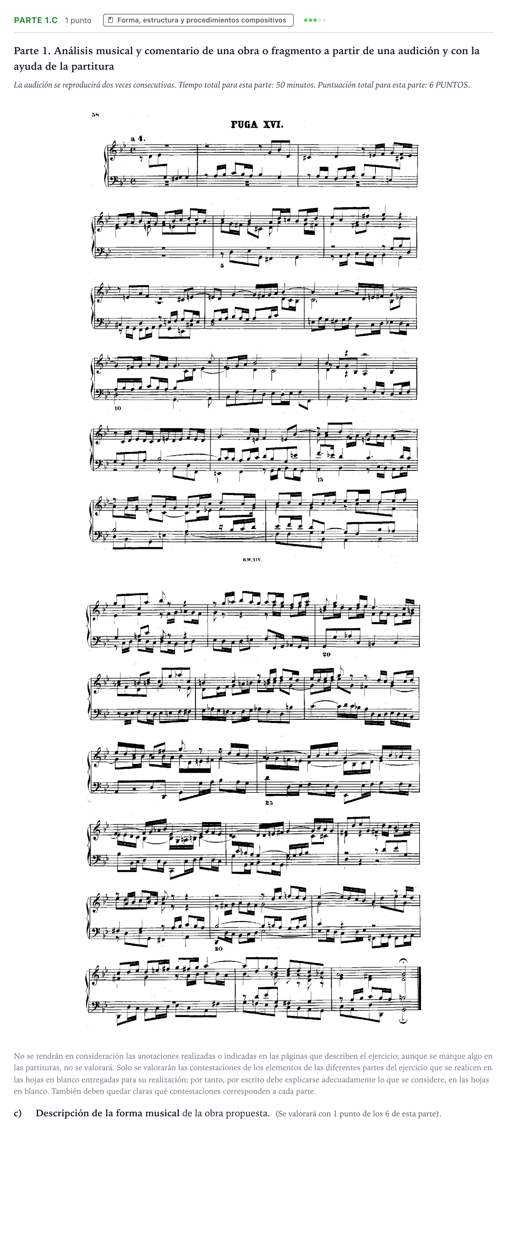 Enunciado: Ejercicio Parte 1.c · Análisis Musical II PAU Aragón Extraordinaria 2025