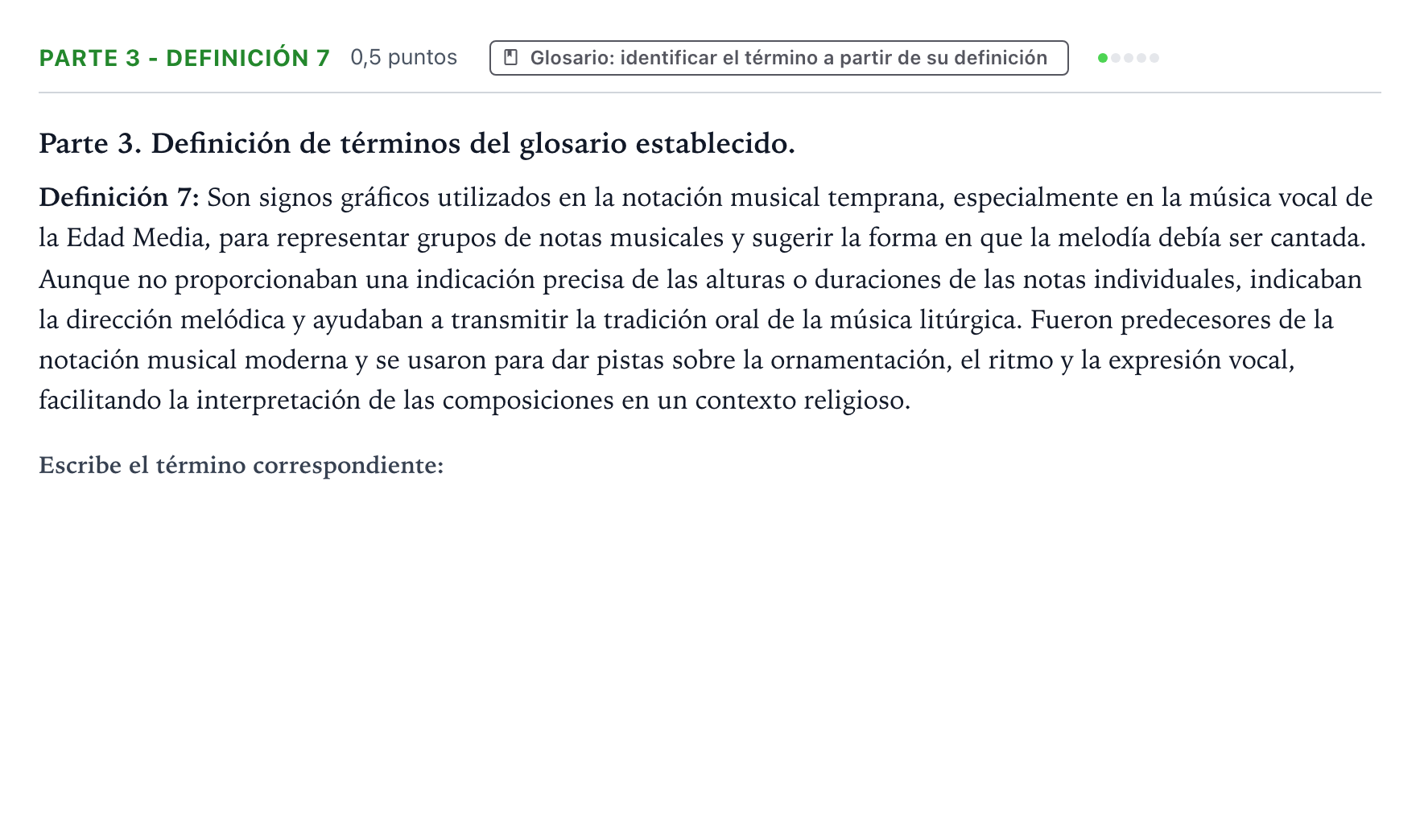 Enunciado: Ejercicio Parte 3 - Definición 7 · Análisis Musical II PAU Aragón Extraordinaria 2025
