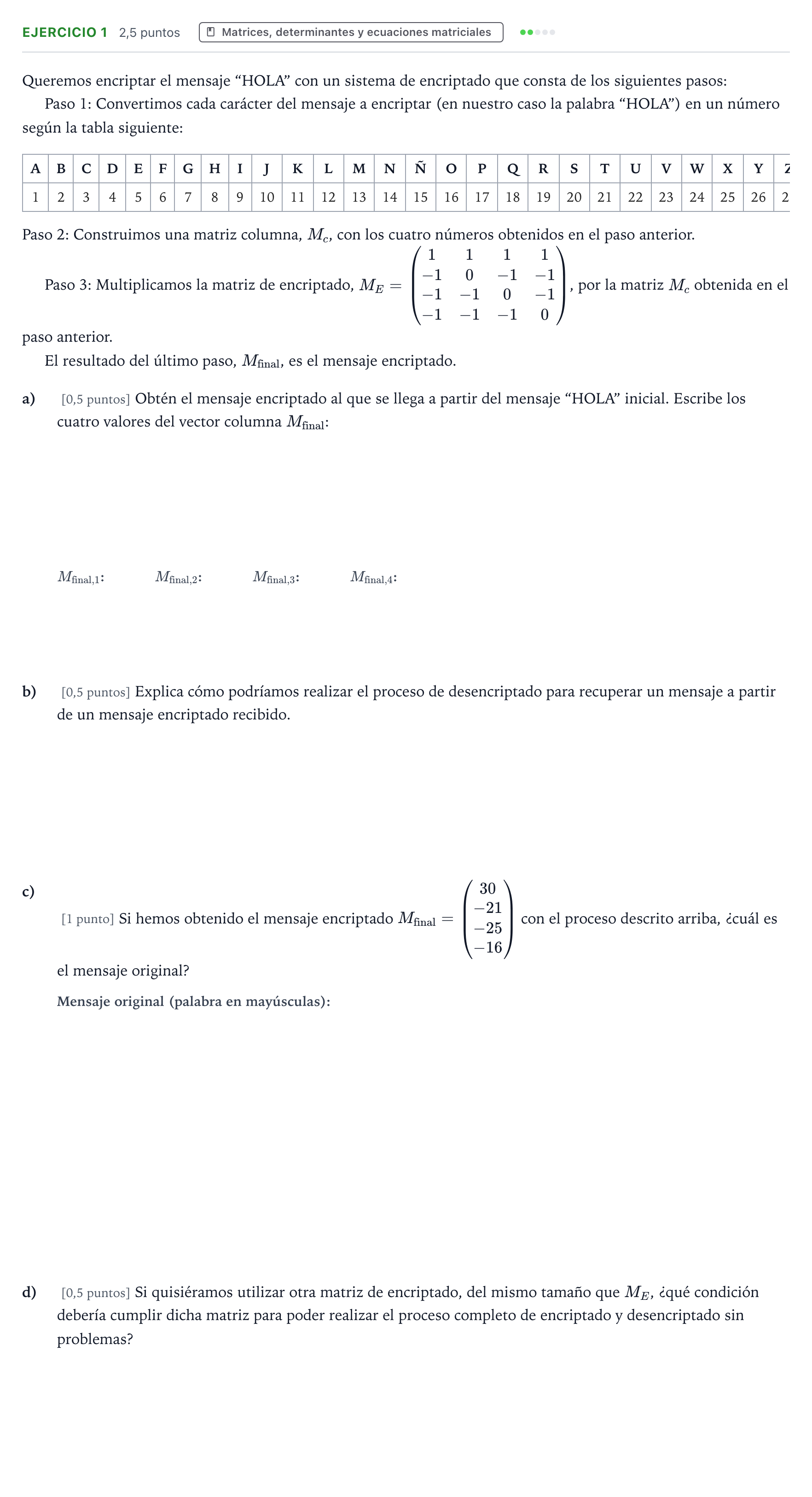 Enunciado: Problema 1 · Matemáticas II PAU Aragón Ordinaria 2025