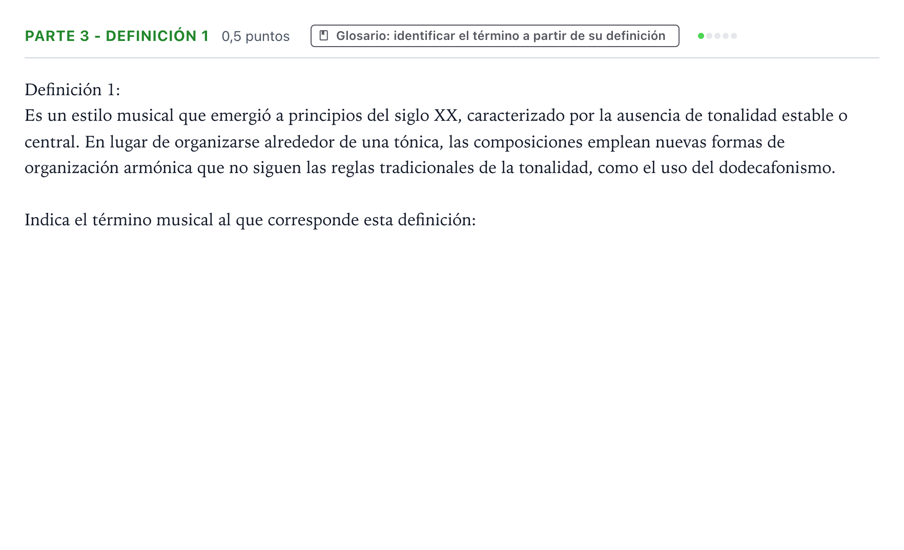 Enunciado: Ejercicio Parte 3 - Definición 1 · Análisis Musical II PAU Aragón Ordinaria 2025