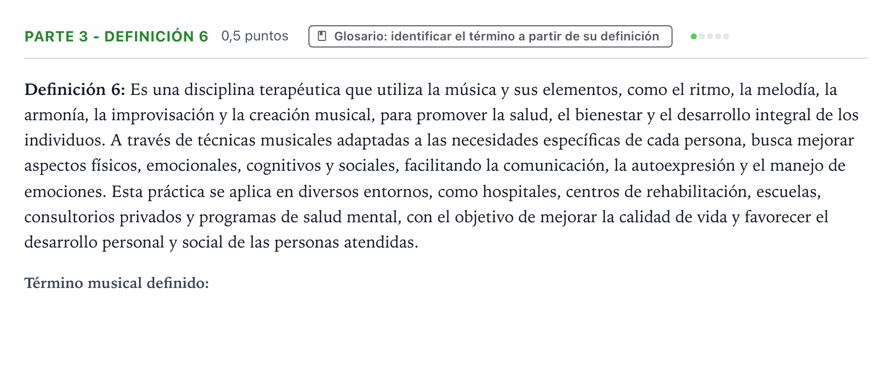 Enunciado: Ejercicio Parte 3 - Definición 6 · Análisis Musical II PAU Aragón Ordinaria 2025
