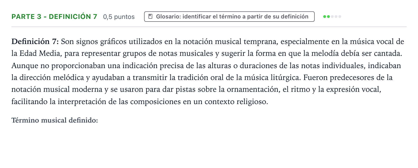 Enunciado: Ejercicio Parte 3 - Definición 7 · Análisis Musical II PAU Aragón Ordinaria 2025