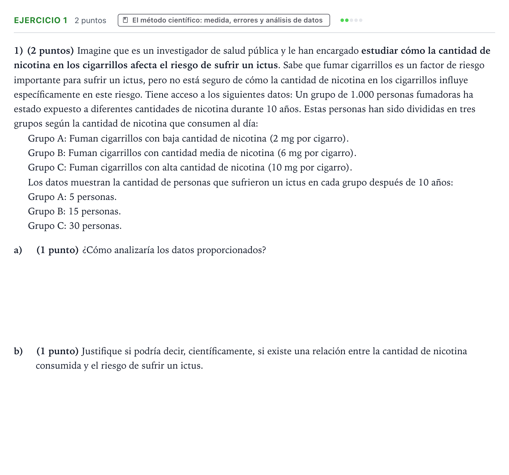 Enunciado: Problema 1 · Ciencias Generales PAU Aragón Extraordinaria 2025