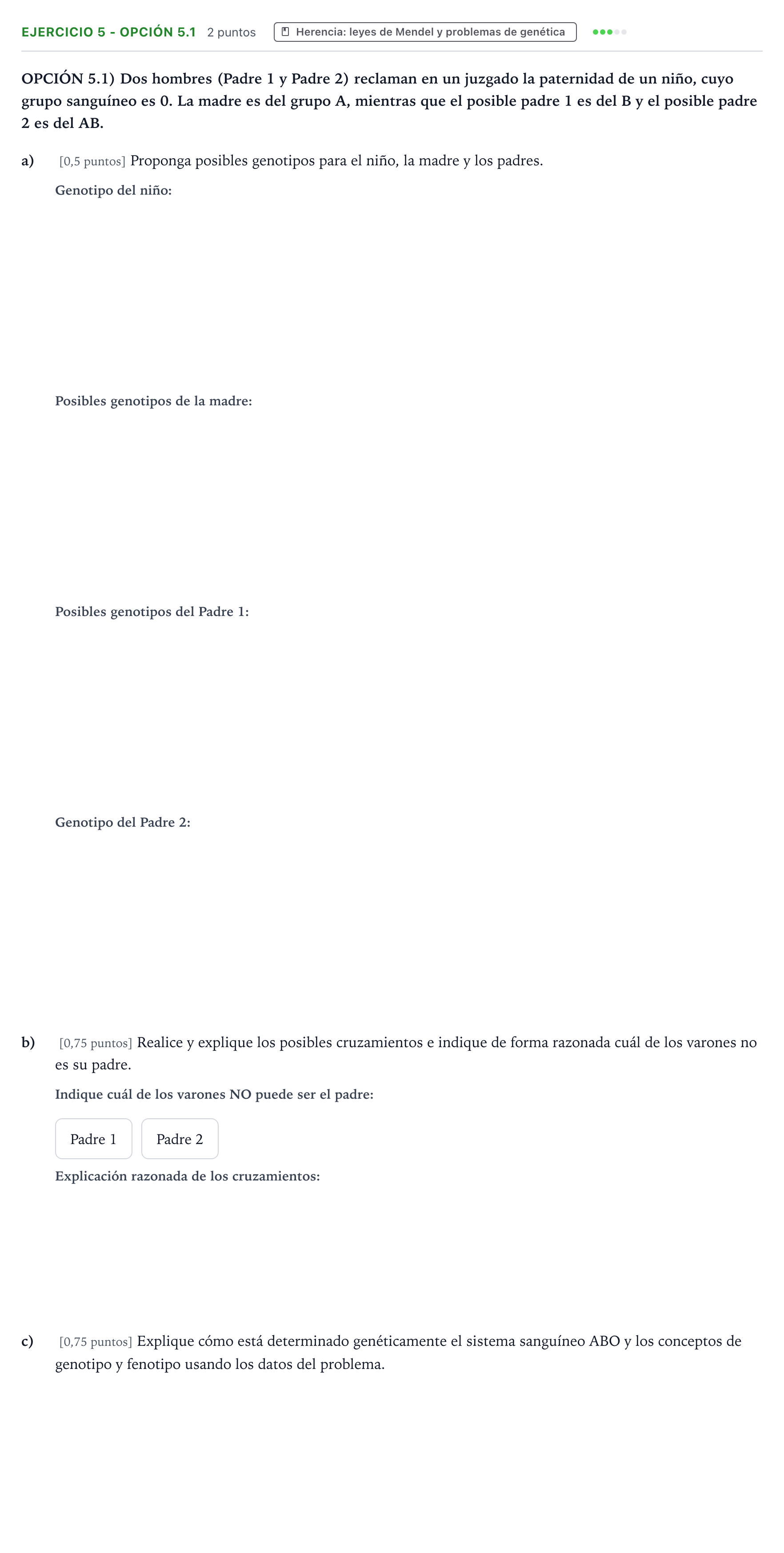 Enunciado: Ejercicio 5 - Opción 5.1 · Ciencias Generales PAU Aragón Extraordinaria 2025
