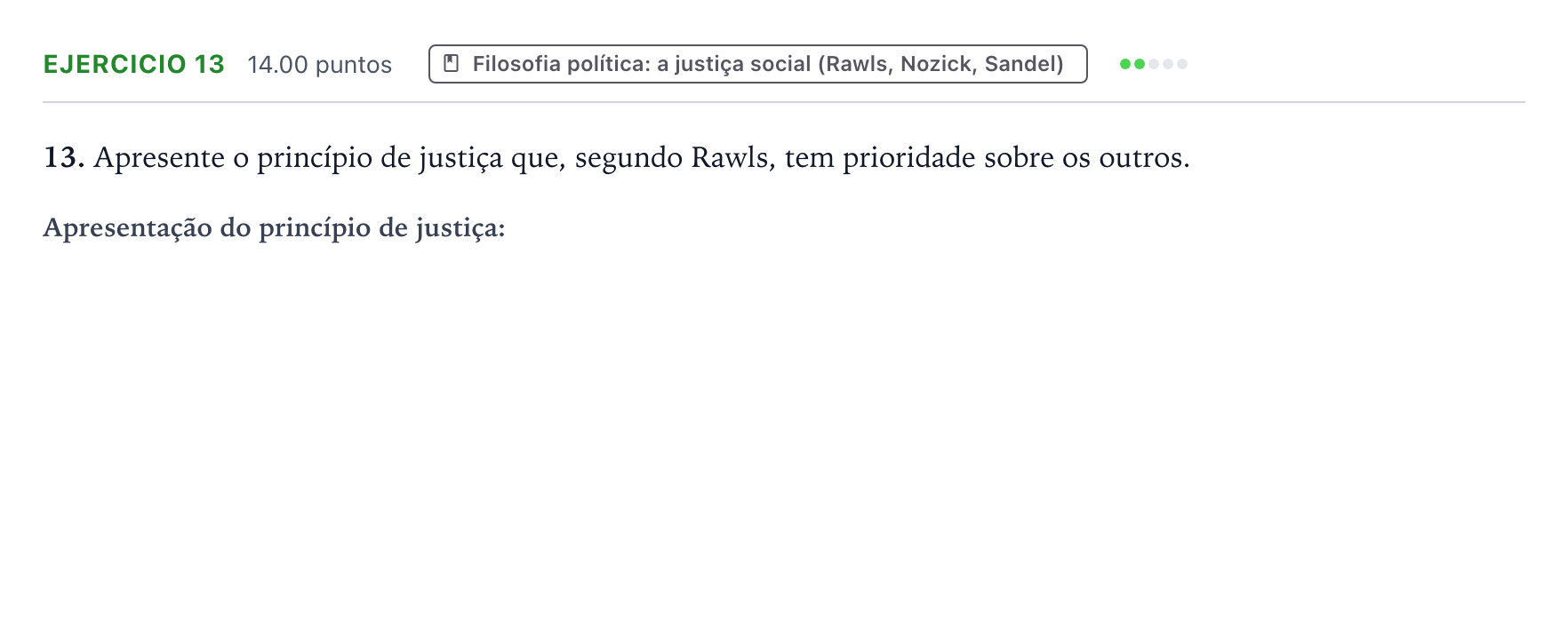 Enunciado: Exercício 13 · Exame Nacional Filosofia Época especial 2026