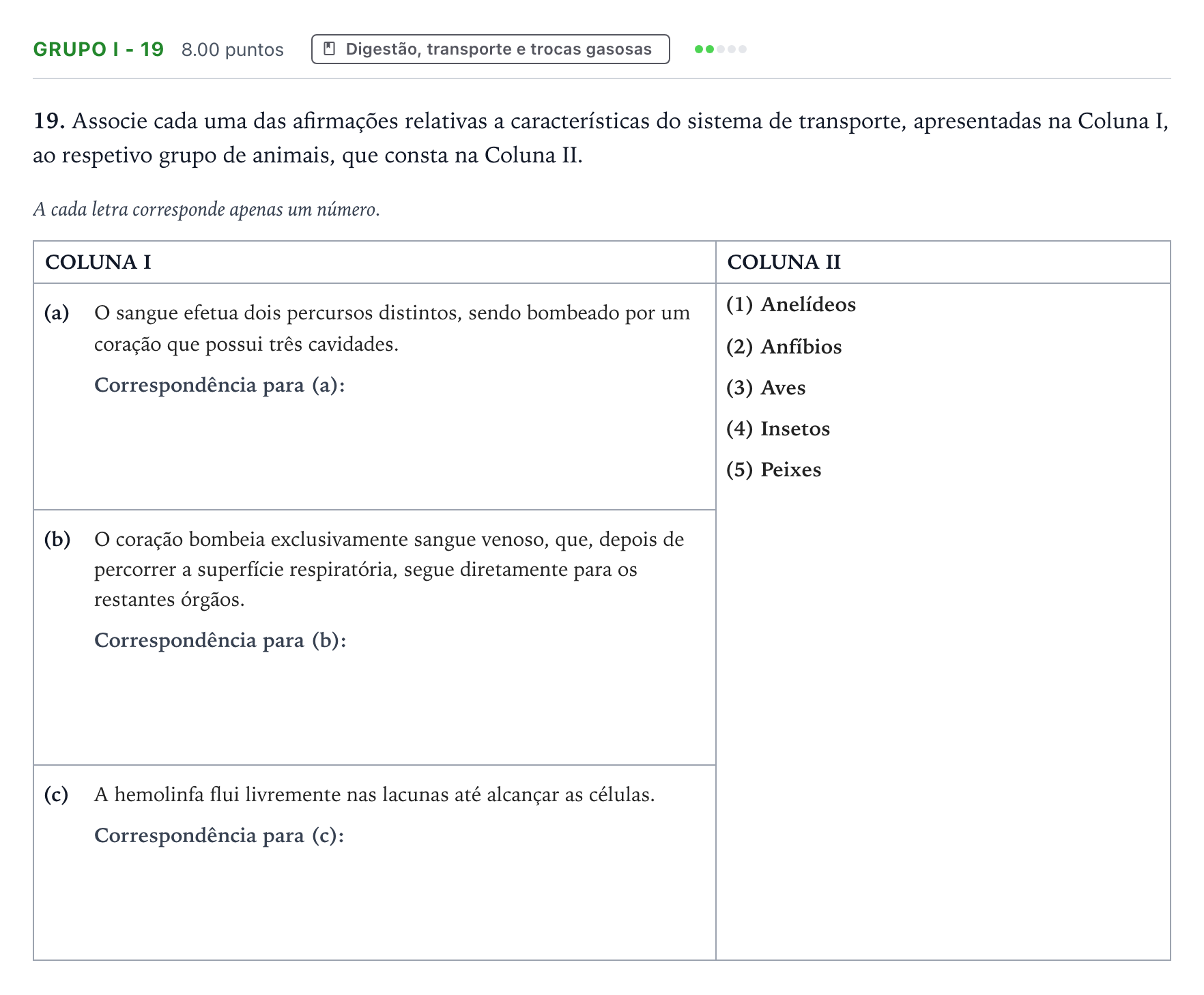 Enunciado: Grupo I - 19 · Exame Nacional Biologia e Geologia 1.ª fase 2026