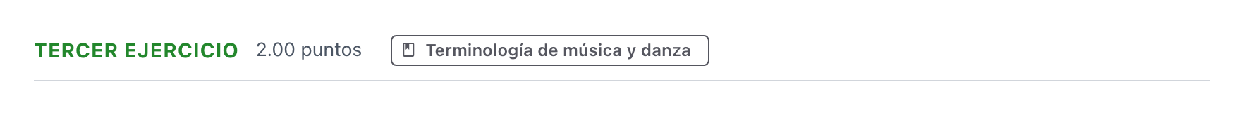 Enunciado: Ejercicio Tercer ejercicio · Historia de la Música y de la Danza PAU Aragón Ordinaria 2025