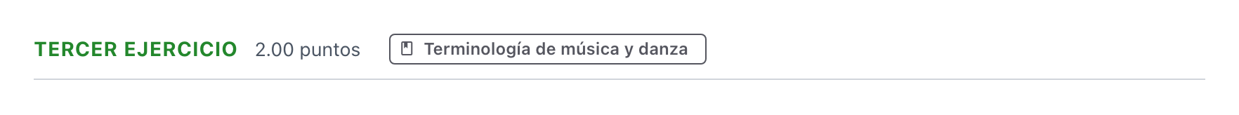 Enunciado: Ejercicio Tercer ejercicio · Historia de la Música y de la Danza PAU Aragón Extraordinaria 2025