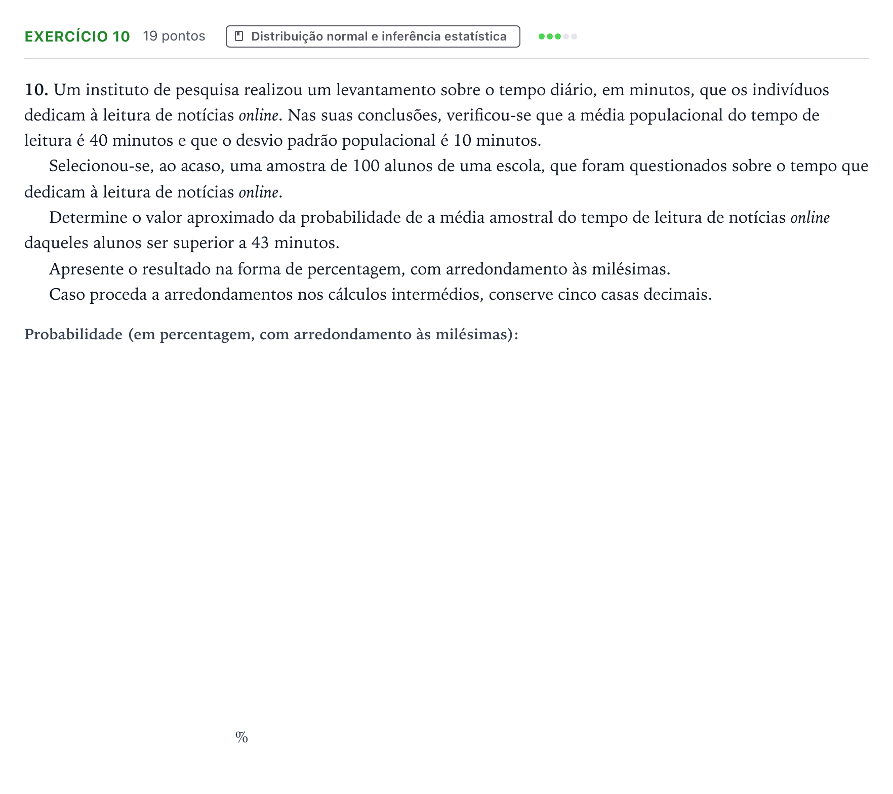 Enunciado: Exercício 10 · Exame Nacional Matemática Aplicada às Ciências Sociais Época especial 2026
