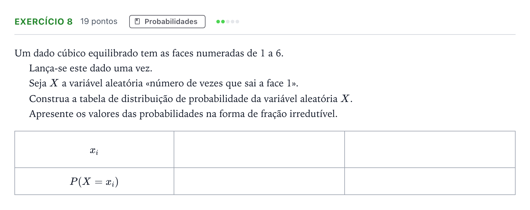 Enunciado: Exercício 8 · Exame Nacional Matemática Aplicada às Ciências Sociais Época especial 2026