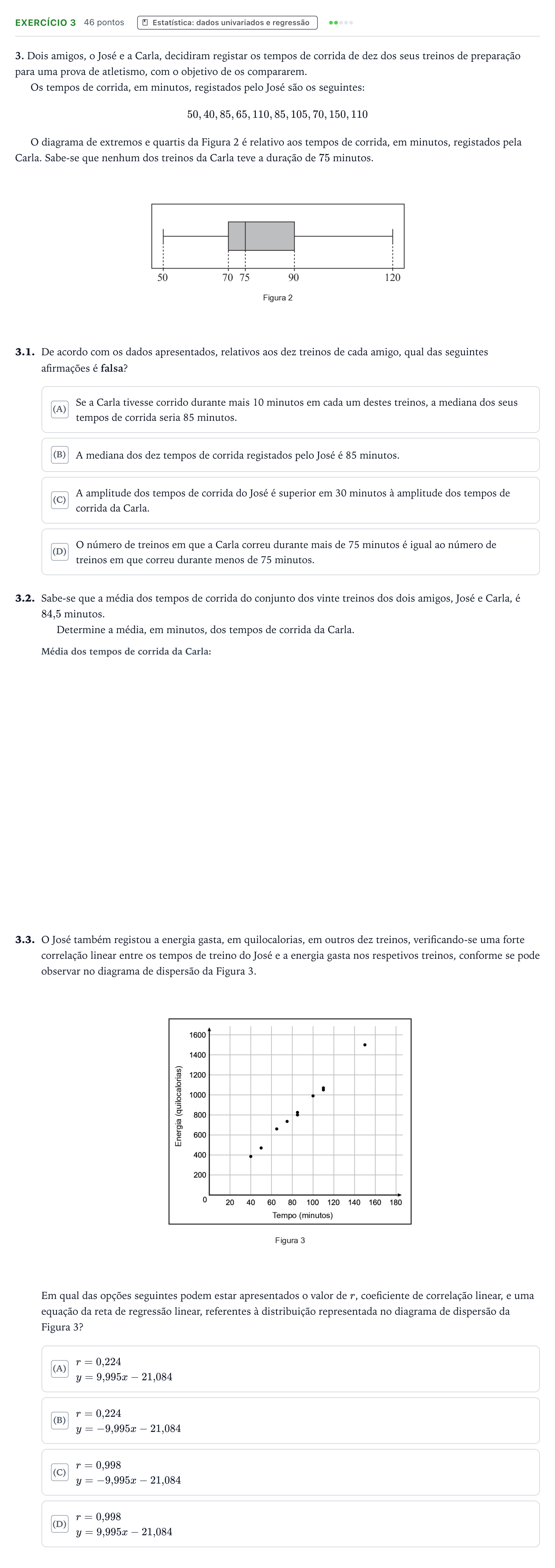 Enunciado: Exercício 3 · Exame Nacional Matemática B Época especial 2026