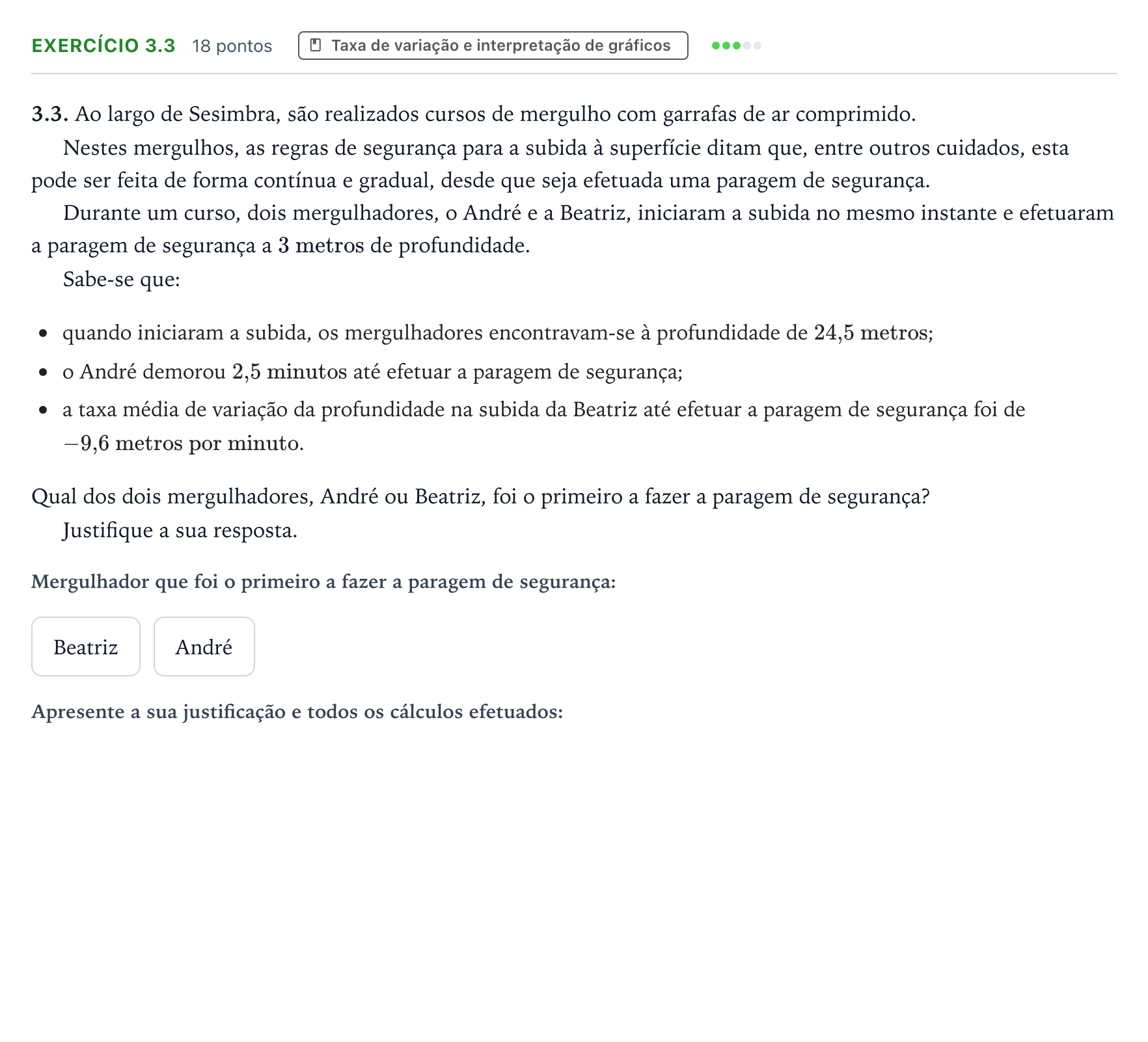 Enunciado: Exercício 3.3 · Exame Nacional Matemática B 2.ª fase 2026
