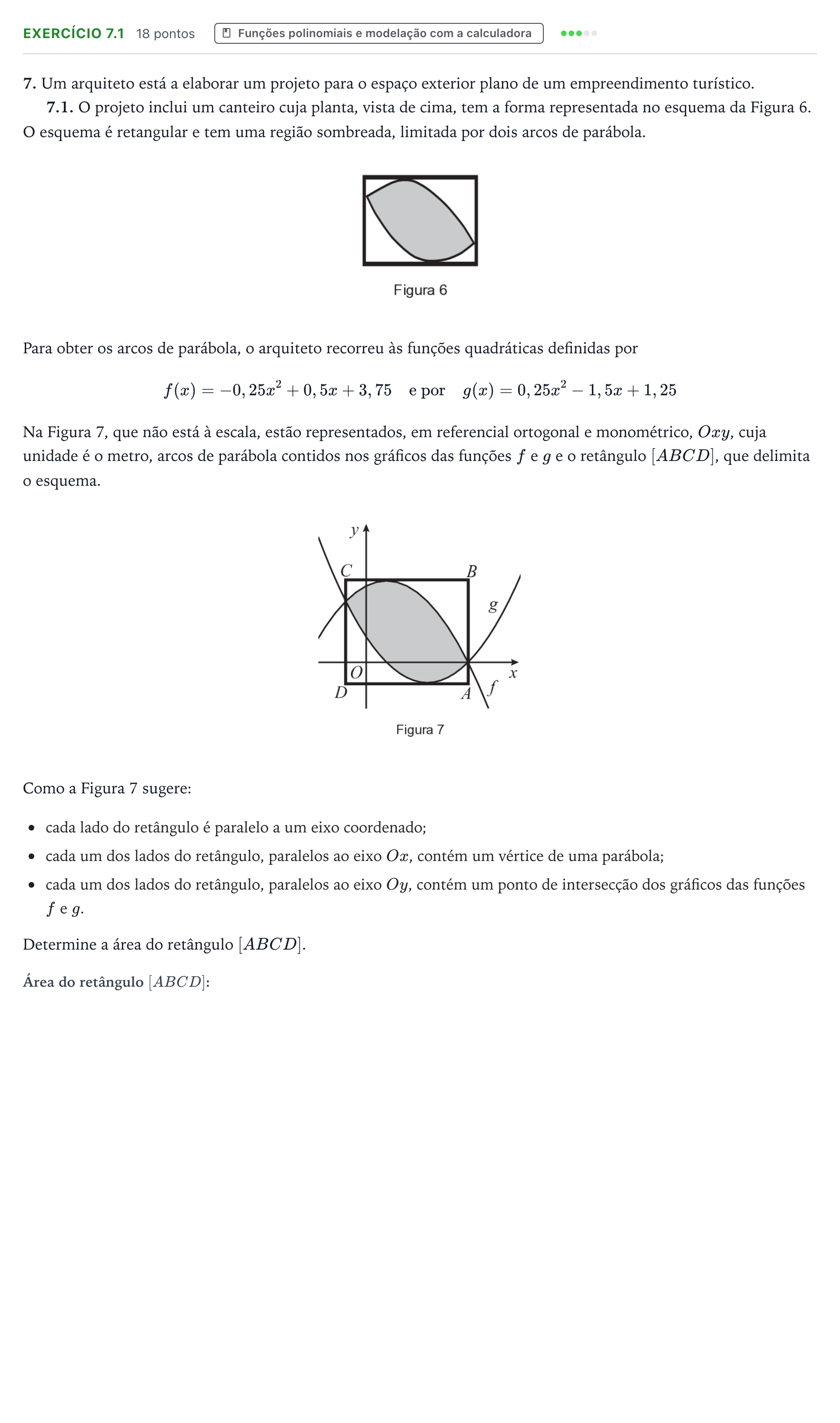 Enunciado: Exercício 7.1 · Exame Nacional Matemática B 2.ª fase 2026