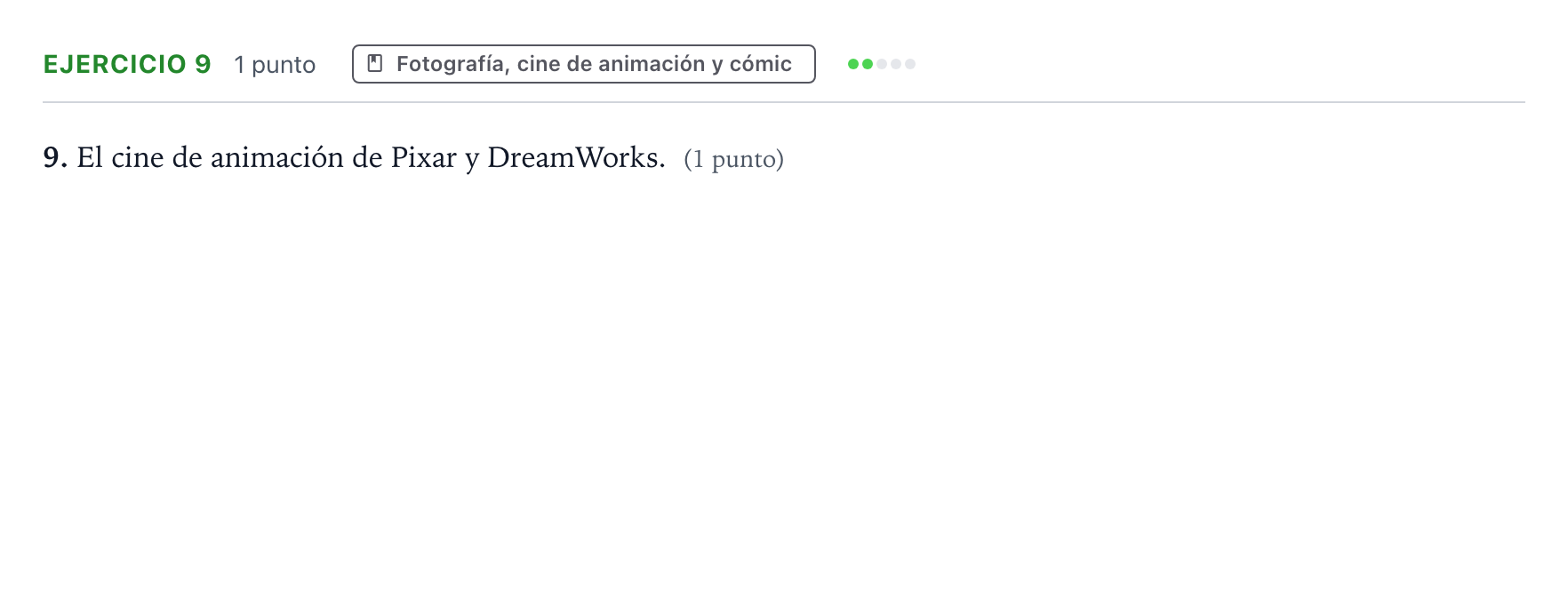 Enunciado: Problema 9 · Fundamentos Artísticos PAU Aragón Extraordinaria (Fundamentos del Arte II) 2024