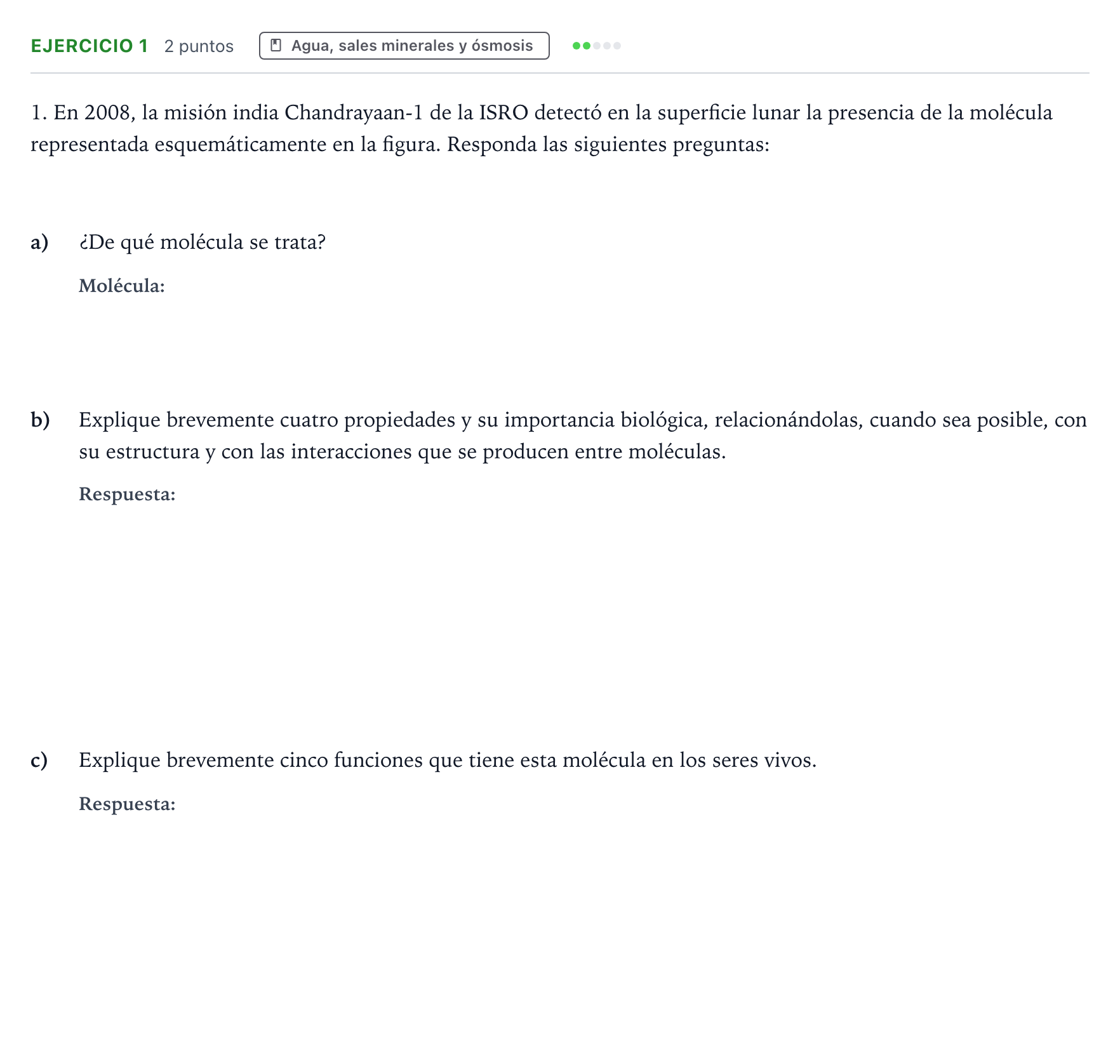 Enunciado: Problema 1 · Biología PAU Aragón Ordinaria 2024