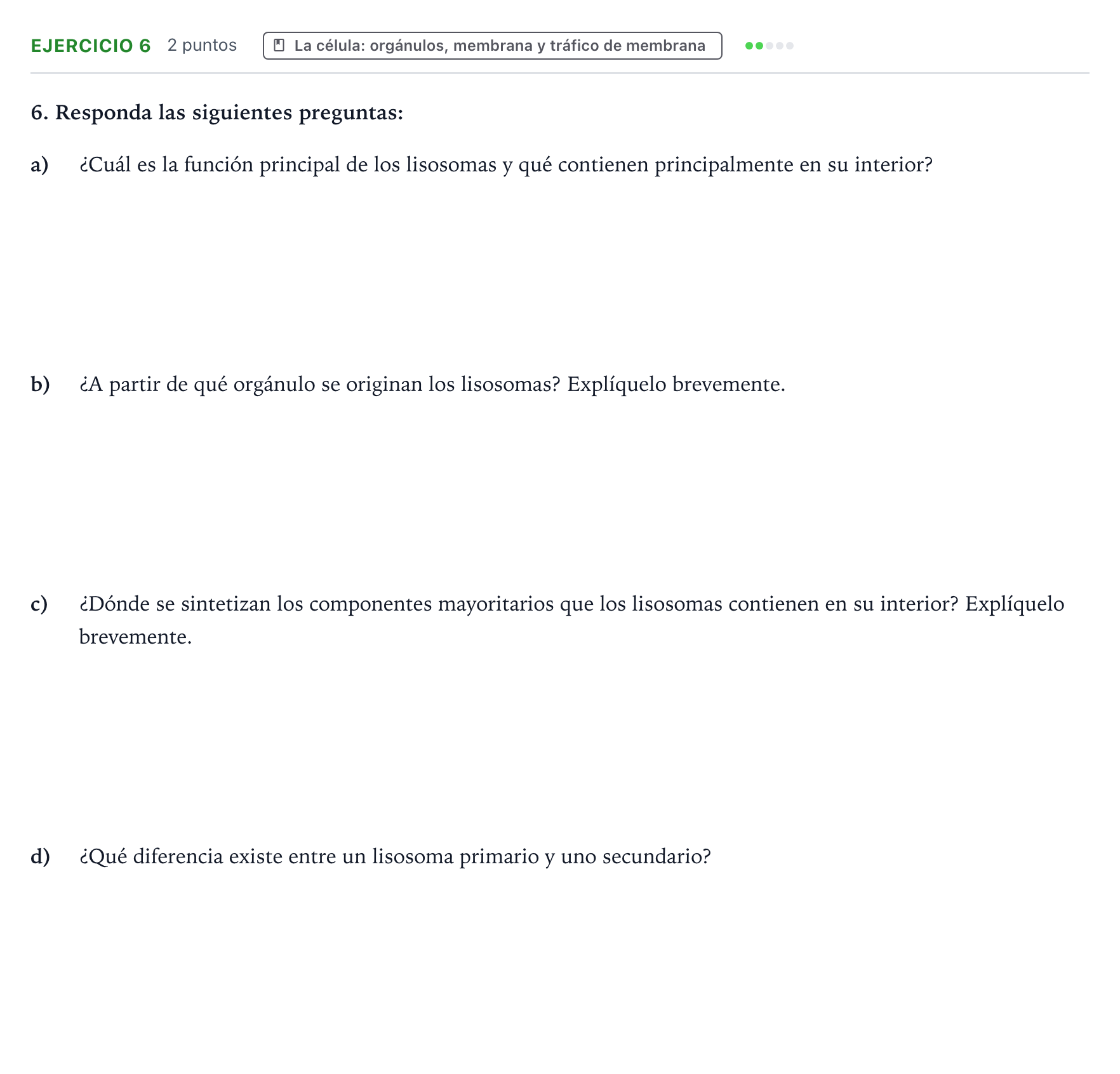 Enunciado: Problema 6 · Biología PAU Aragón Ordinaria 2024