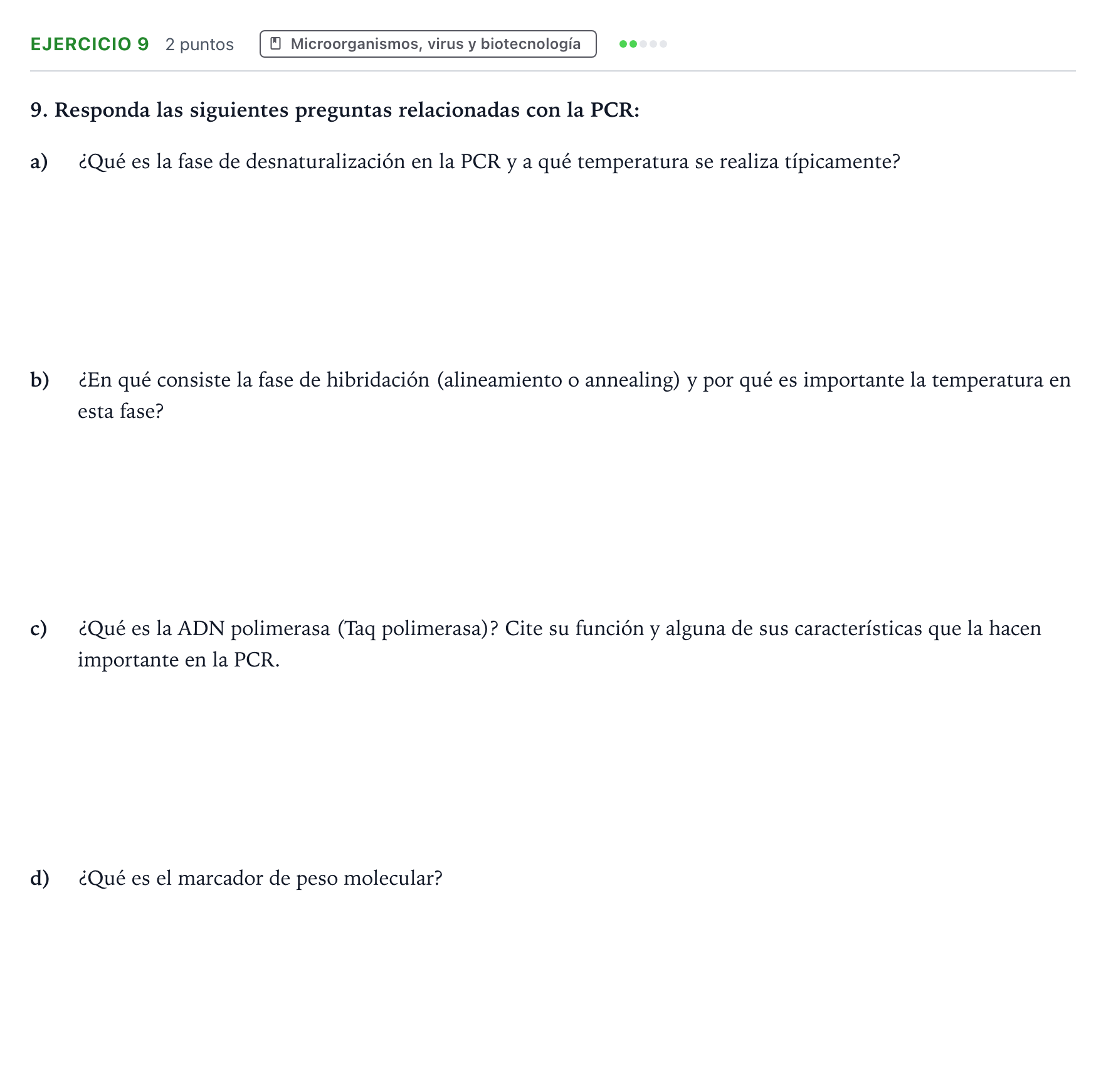 Enunciado: Problema 9 · Biología PAU Aragón Ordinaria 2024