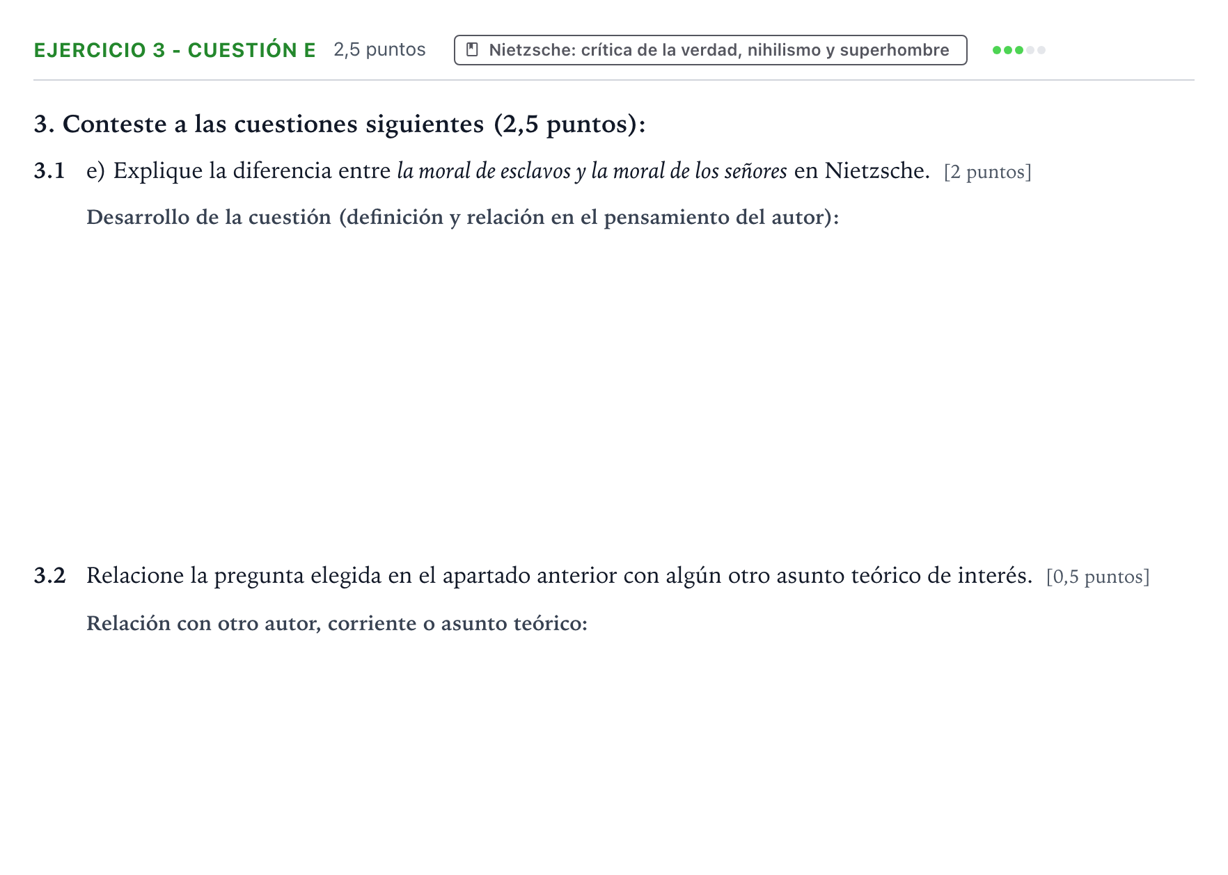 Enunciado: Ejercicio 3 - Cuestión e · Historia de la Filosofía PAU Aragón Ordinaria 2024