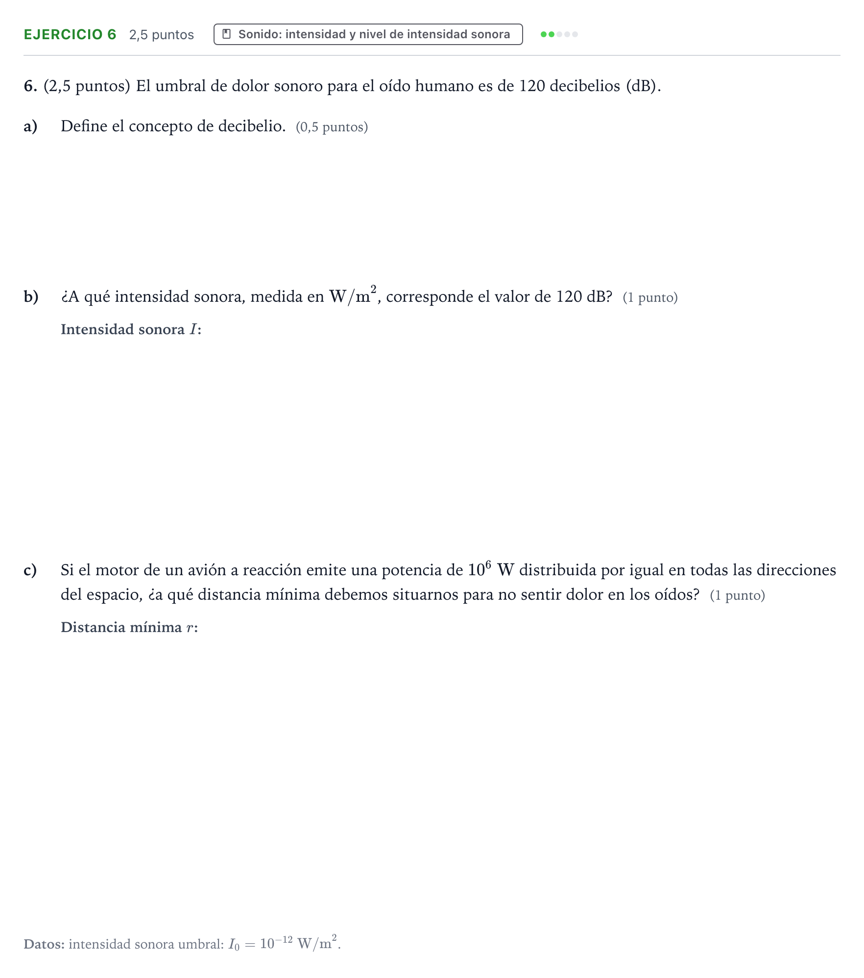 Enunciado: Problema 6 · Física PAU Aragón Extraordinaria 2024