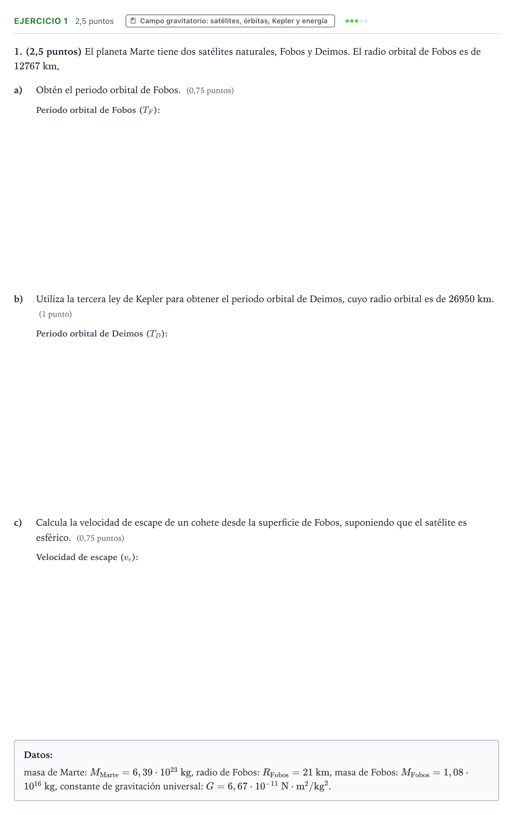 Enunciado: Problema 1 · Física PAU Aragón Ordinaria 2024