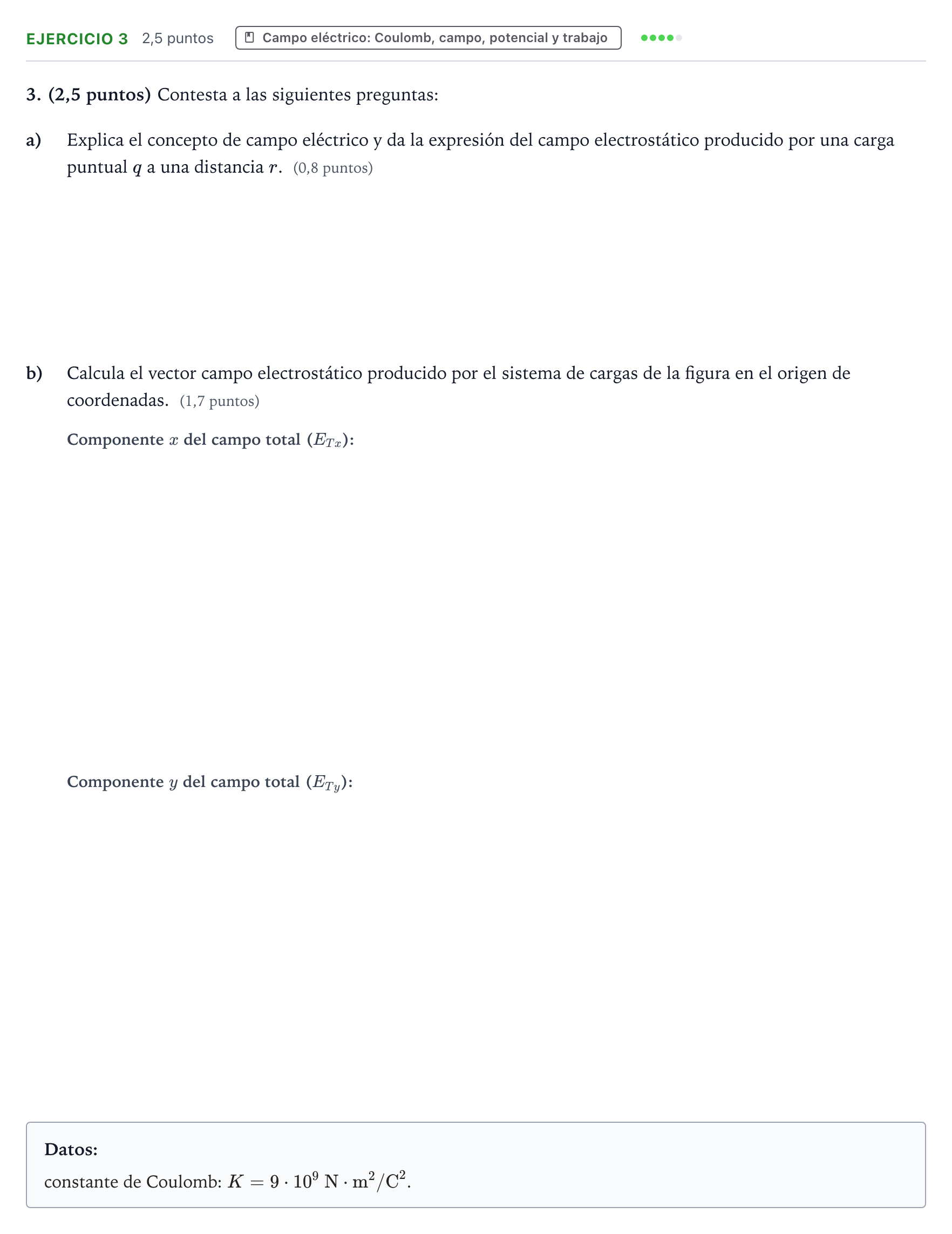 Enunciado: Problema 3 · Física PAU Aragón Ordinaria 2024