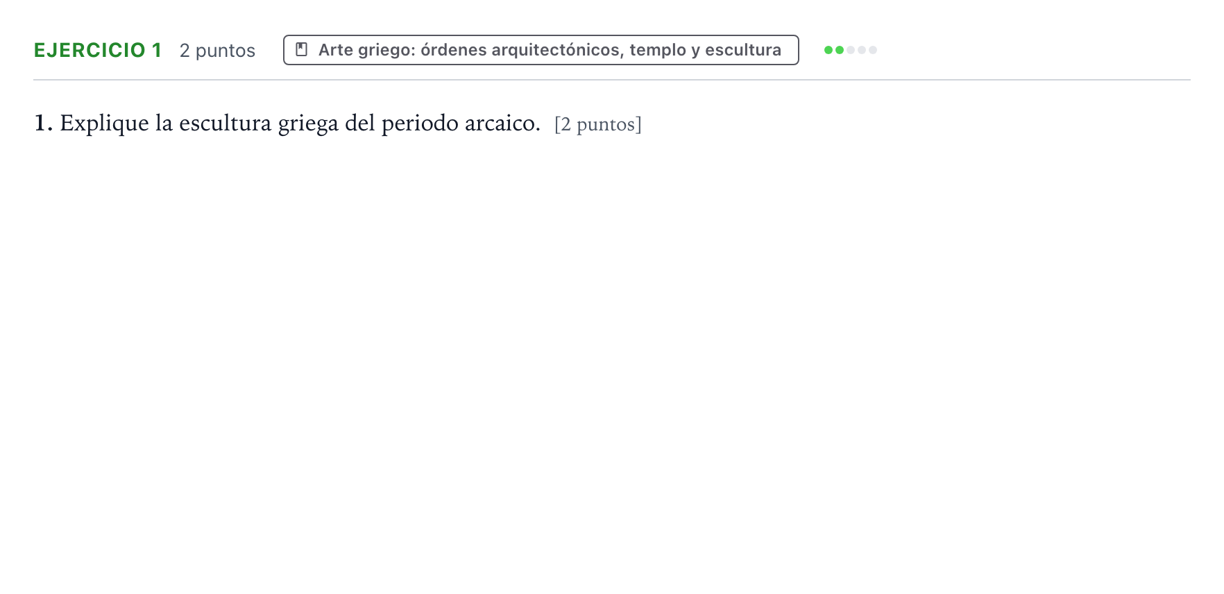 Enunciado: Problema 1 · Historia del Arte PAU Aragón Ordinaria 2024