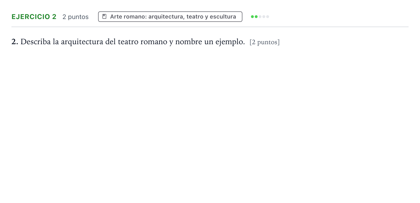 Enunciado: Problema 2 · Historia del Arte PAU Aragón Ordinaria 2024