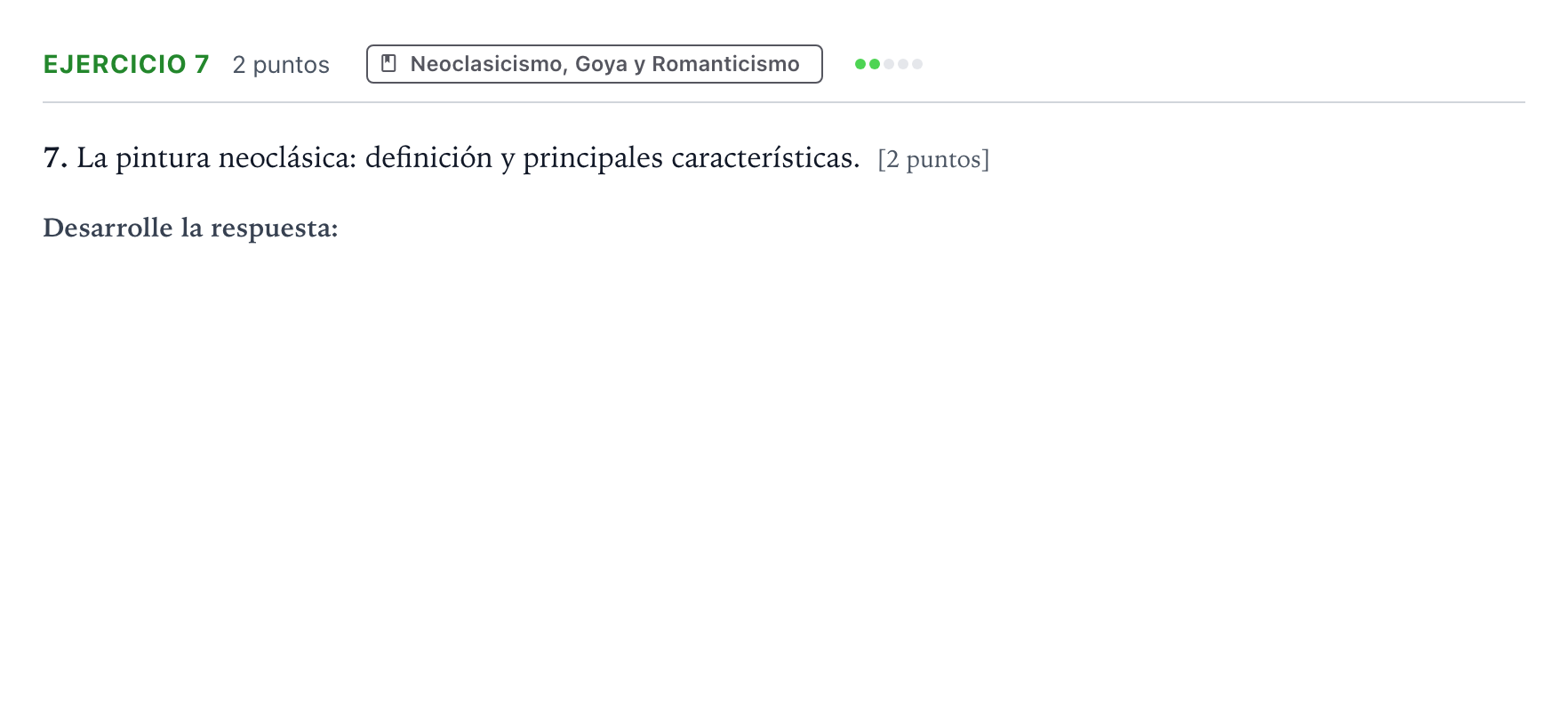 Enunciado: Problema 7 · Historia del Arte PAU Aragón Ordinaria 2024