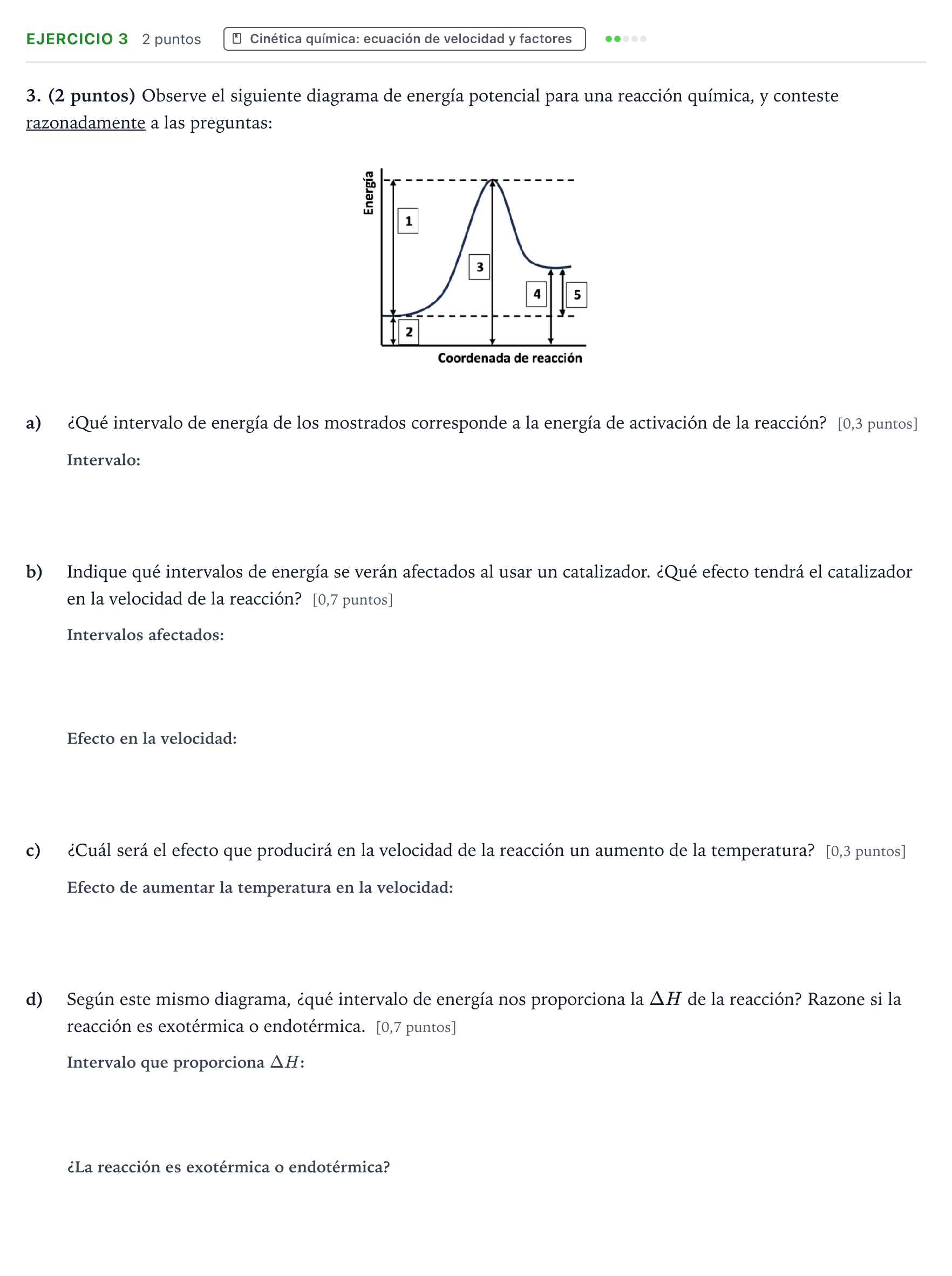 Enunciado: Problema 3 · Química PAU Aragón Extraordinaria 2024