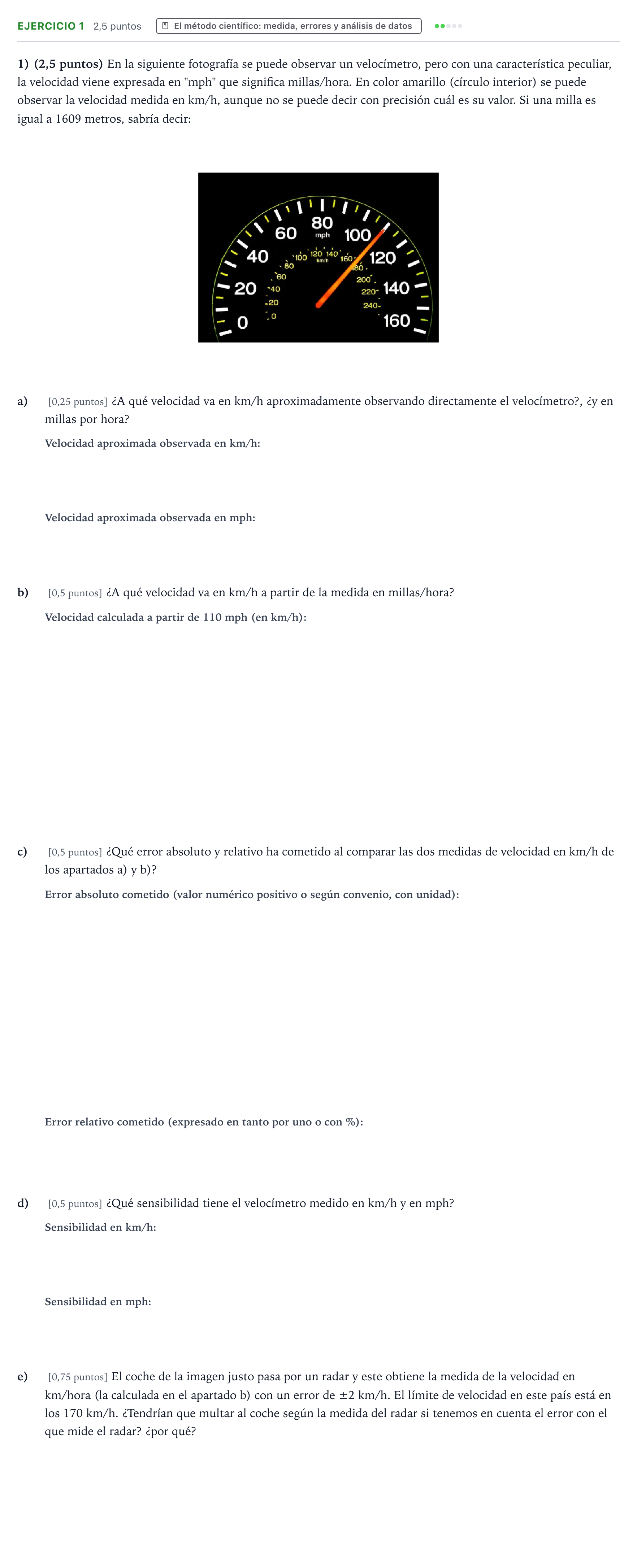 Enunciado: Problema 1 · Ciencias Generales PAU Aragón Extraordinaria 2024