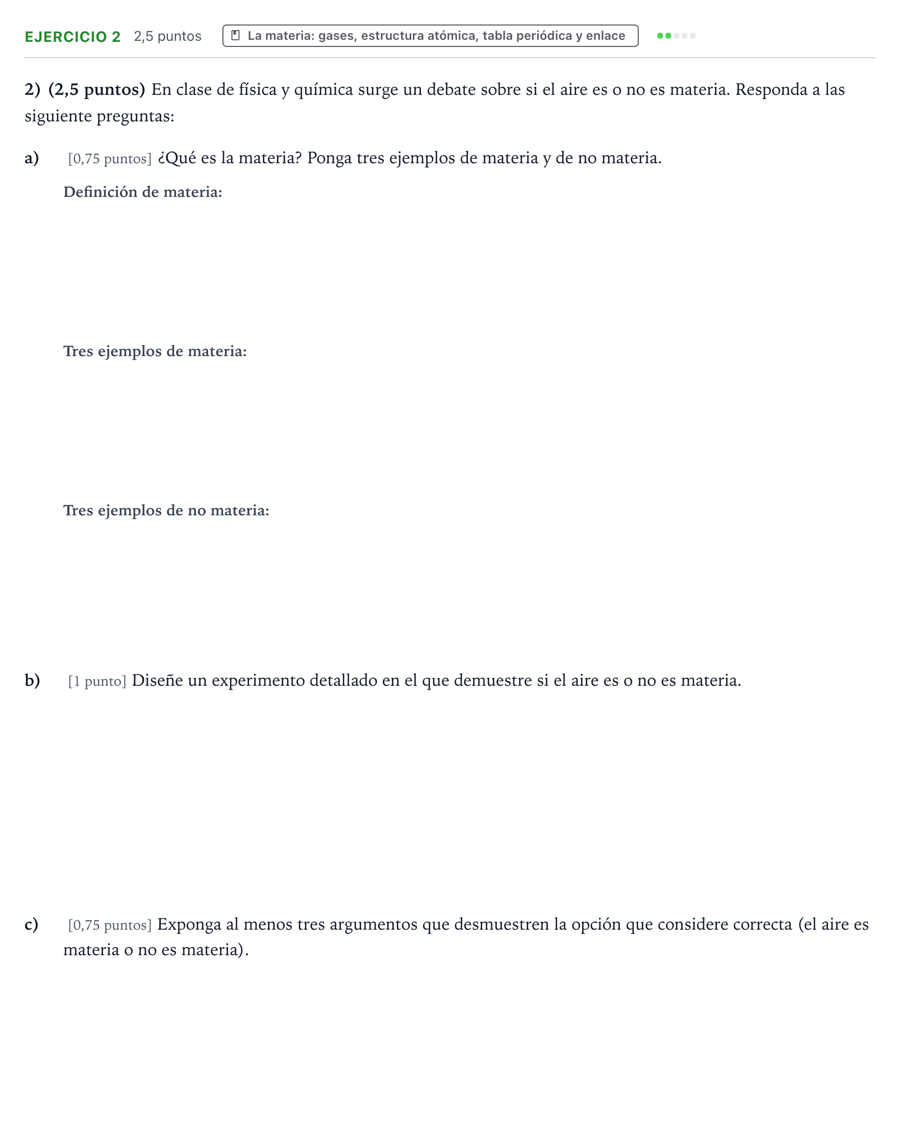 Enunciado: Problema 2 · Ciencias Generales PAU Aragón Extraordinaria 2024