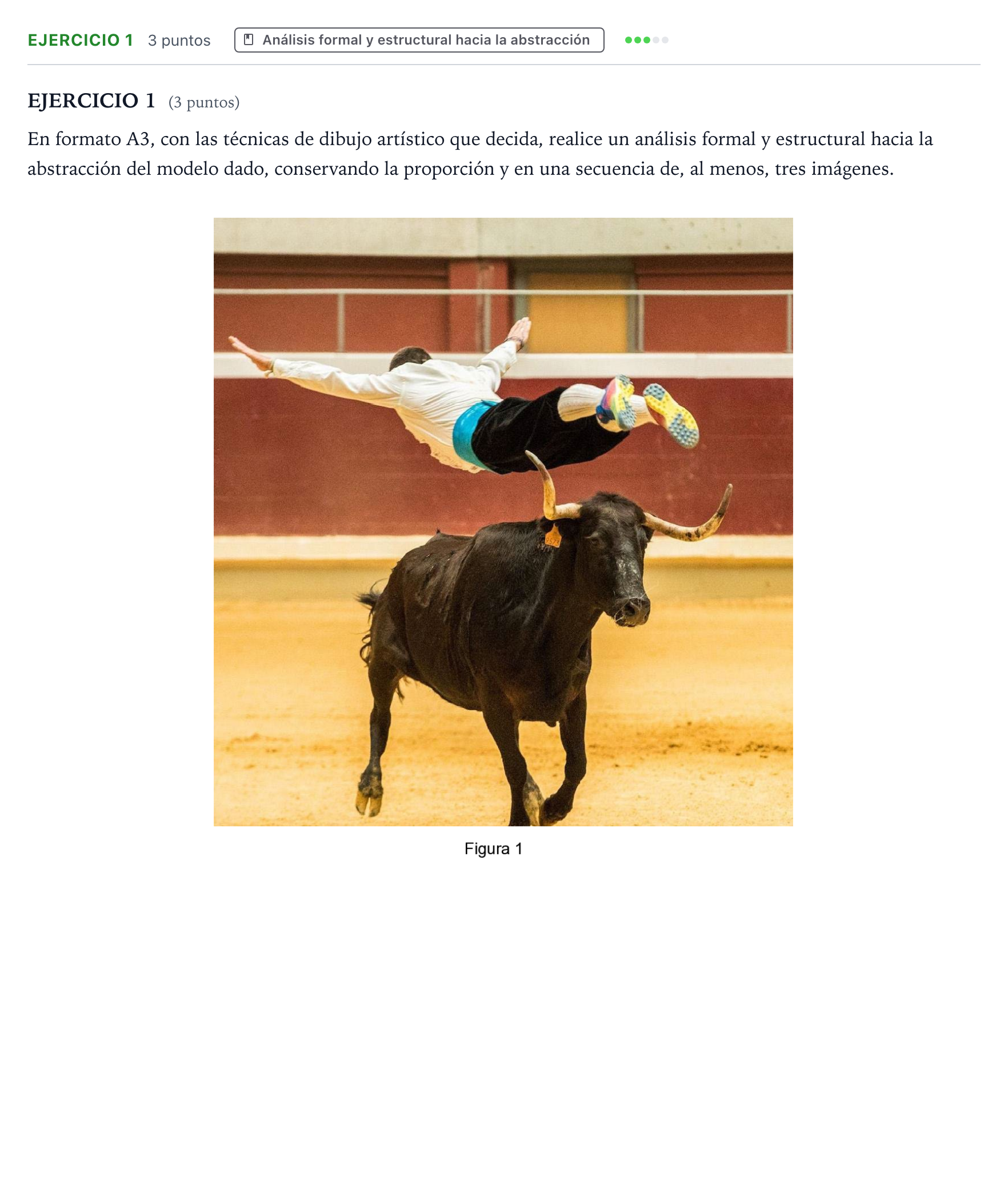 Enunciado: EJERCICIO 1 · Dibujo Artístico II PAU Aragón Extraordinaria 2024