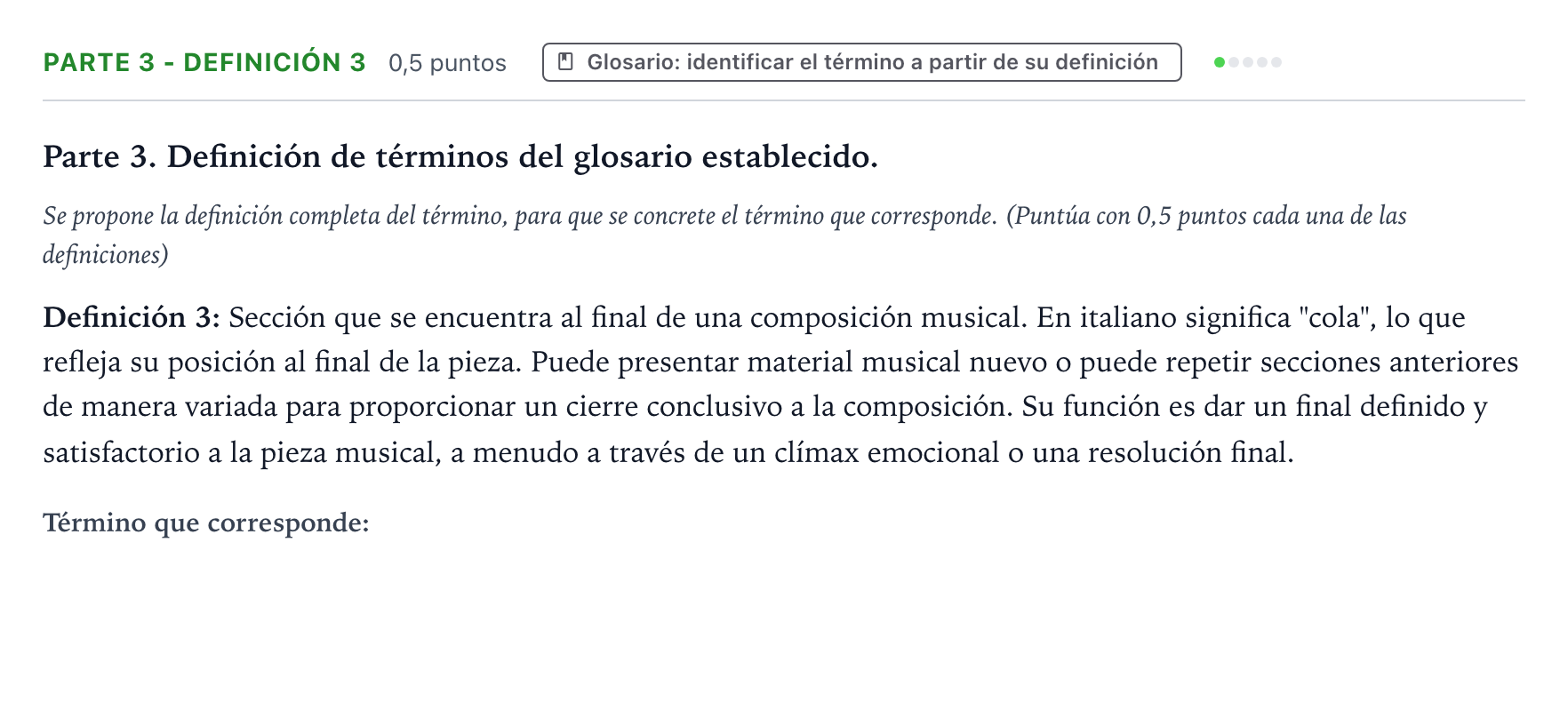 Enunciado: Ejercicio Parte 3 - Definición 3 · Análisis Musical II PAU Aragón Ordinaria 2024