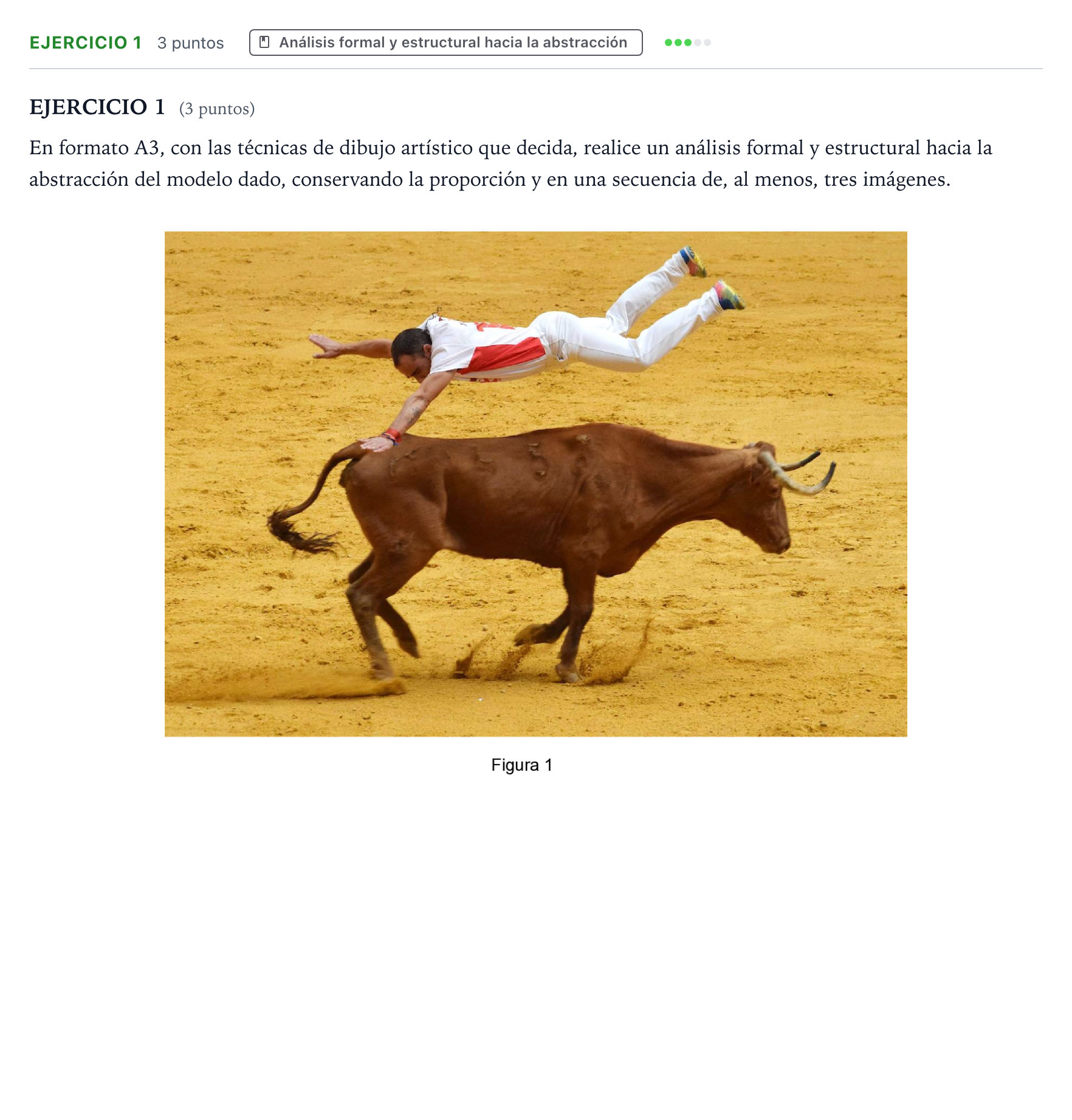 Enunciado: Ejercicio 1 · Dibujo Artístico II PAU Aragón Ordinaria 2024