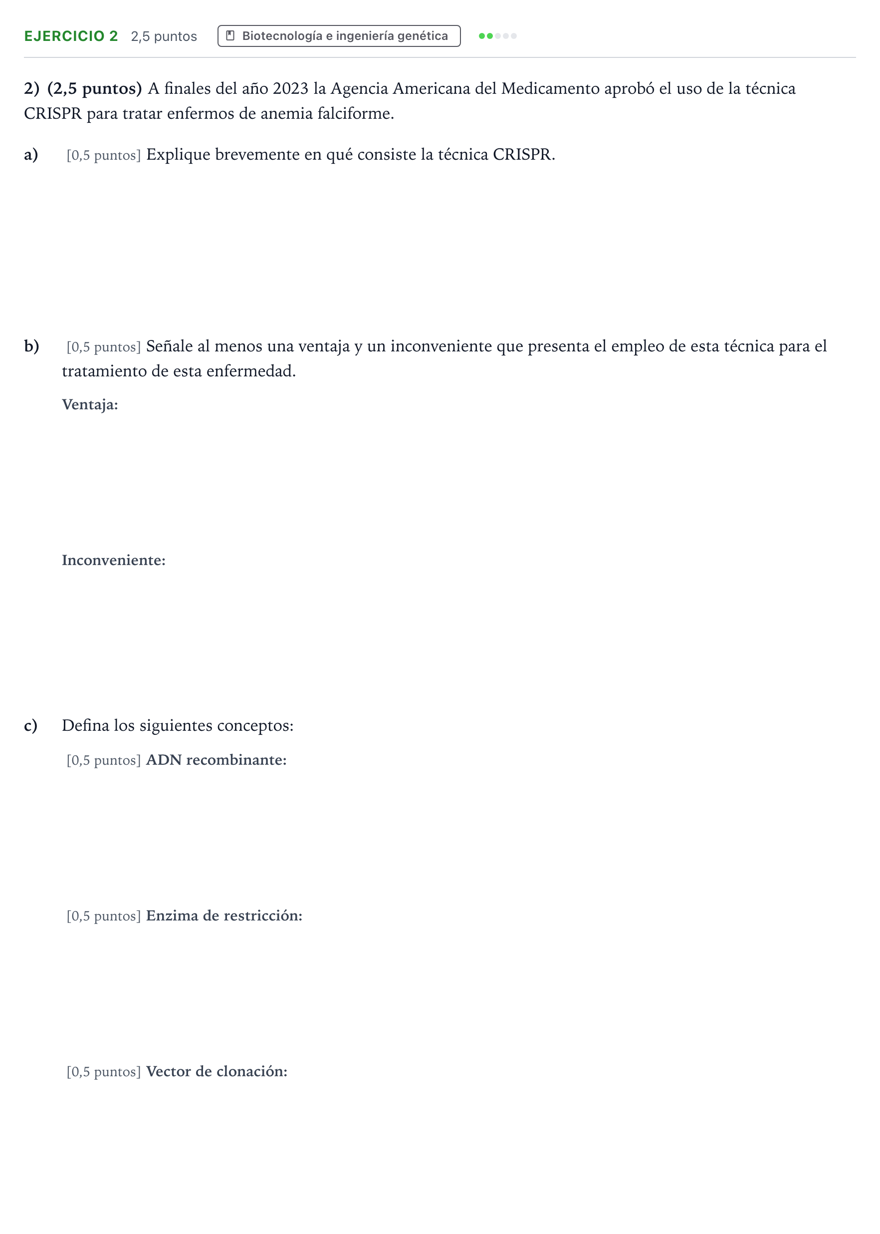 Enunciado: Problema 2 · Ciencias Generales PAU Aragón Ordinaria 2024