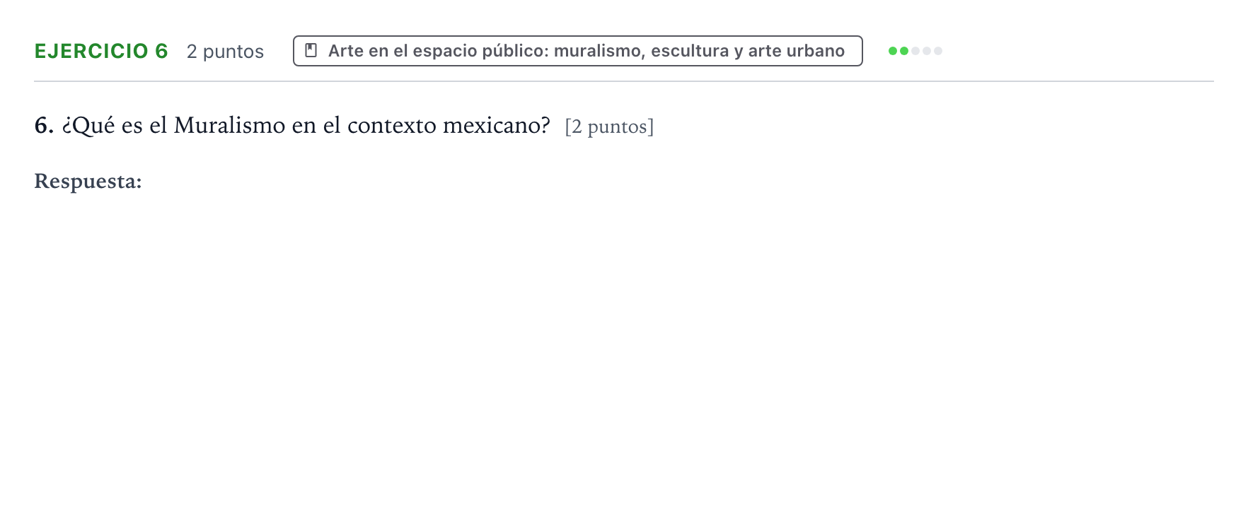 Enunciado: Problema 6 · Movimientos Culturales y Artísticos PAU Aragón Ordinaria 2024